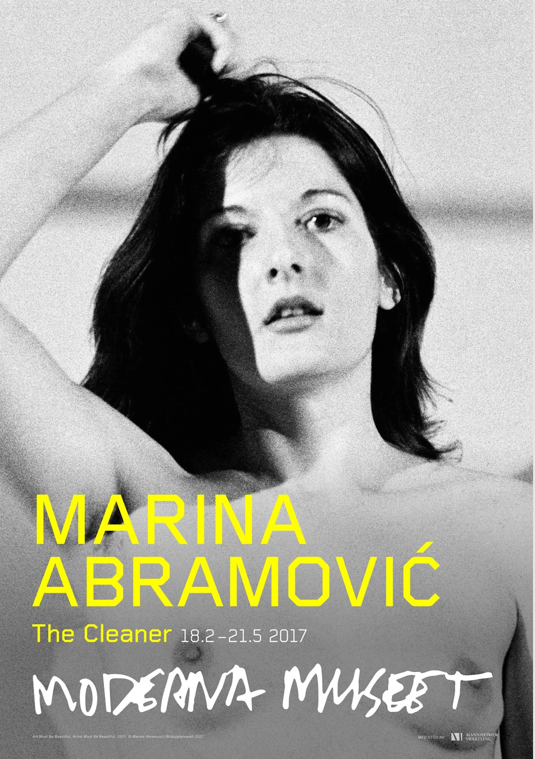 Marina ABRAMOVIC : Art must be beautiful, Affiche originale d'époque