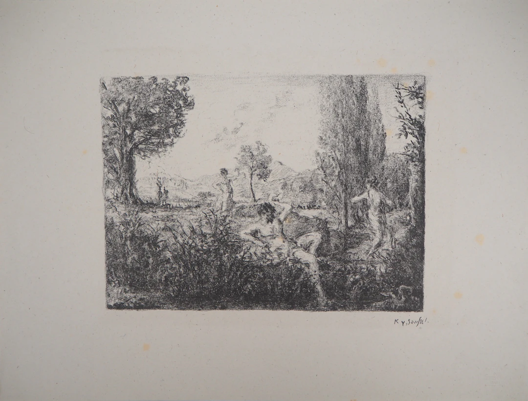 Ker Xavier ROUSSEL : Pastorale, 1925 - Lithographie originale signée
