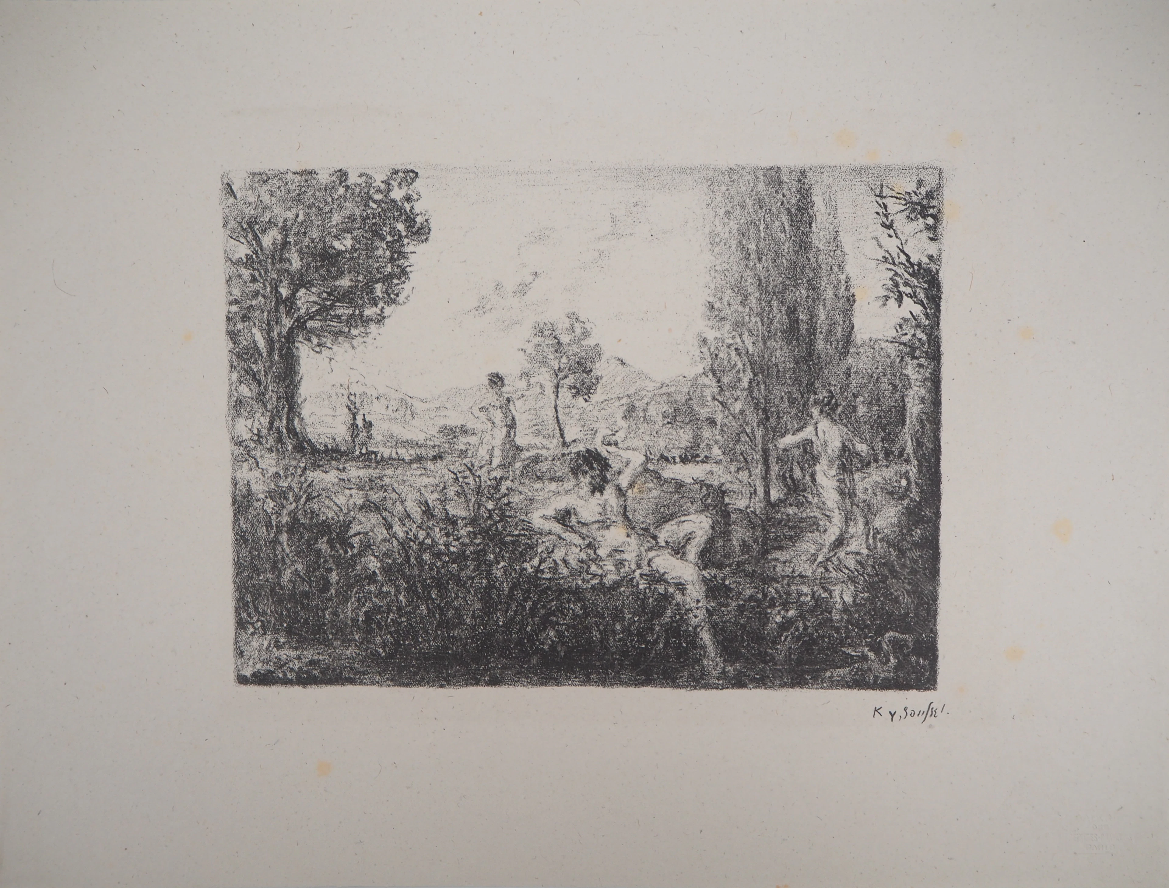 Ker Xavier ROUSSEL : Pastorale, 1925 - Lithographie originale signée