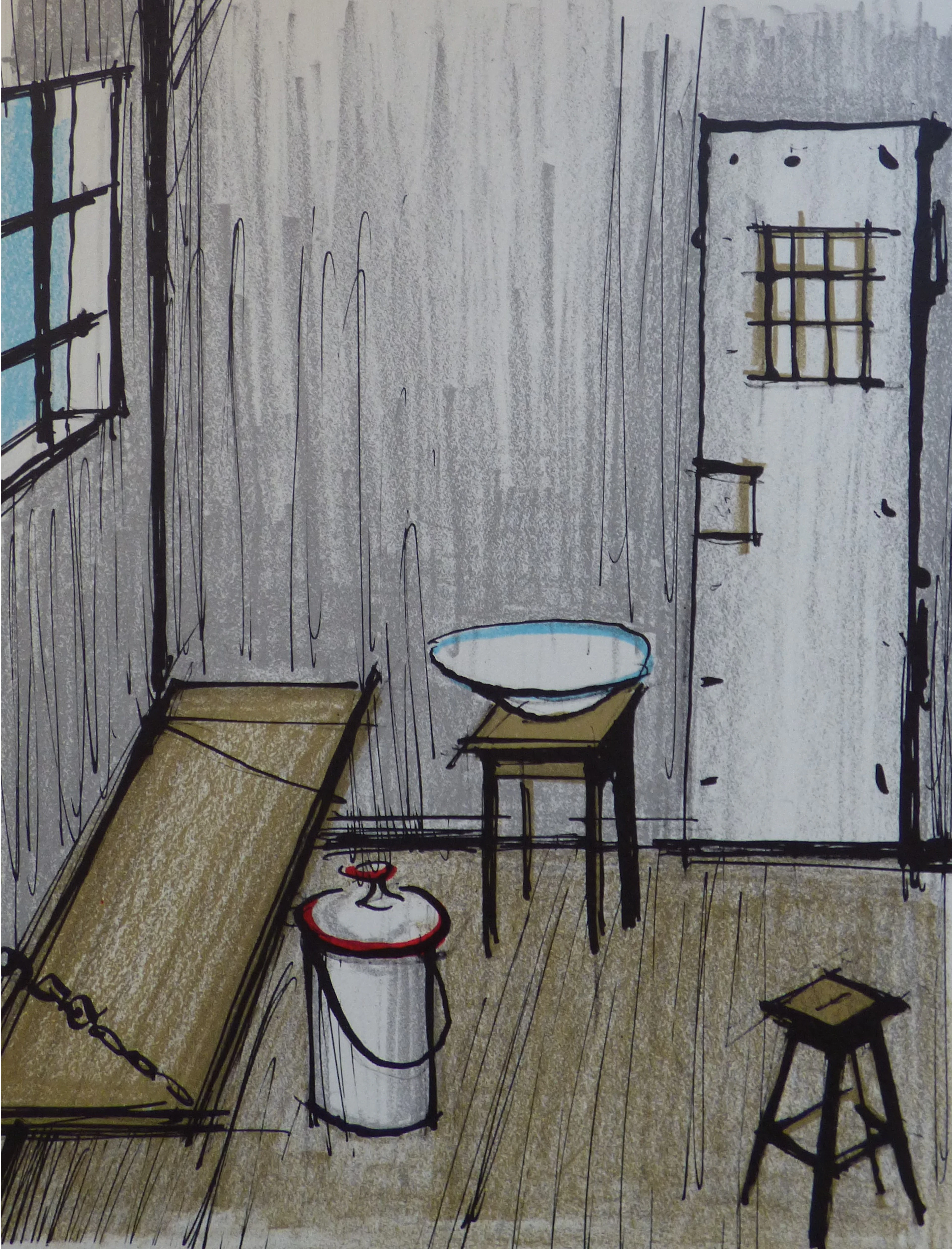 Bernard BUFFET - La Cellule, 1960 - Lithographie originale