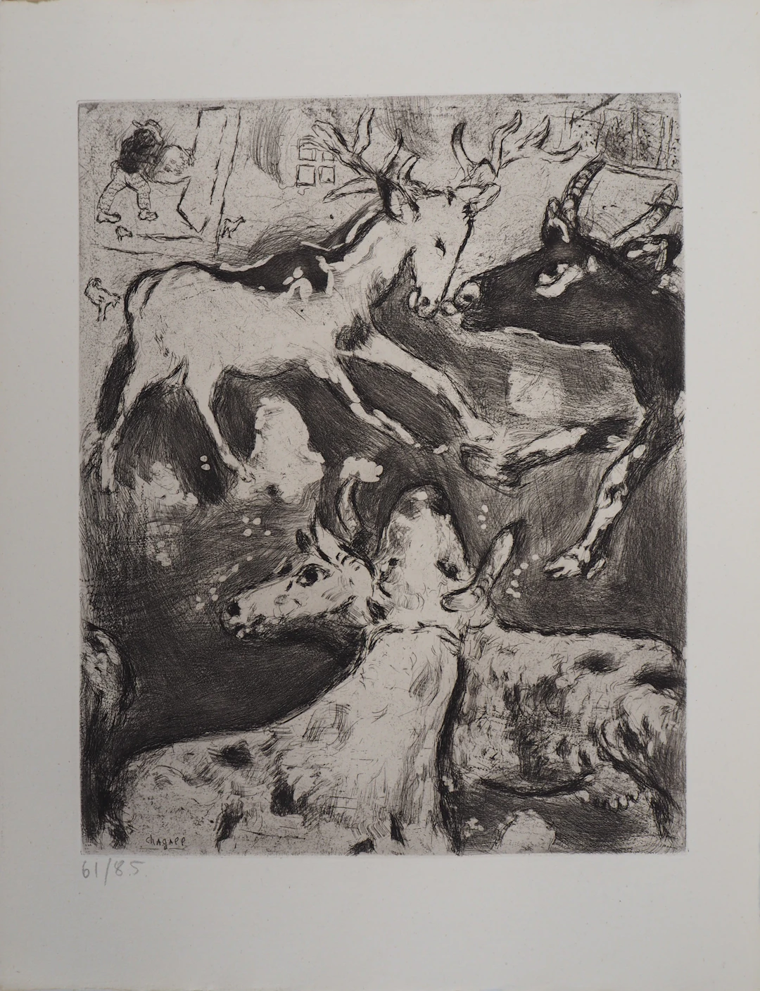 Marc CHAGALL : L'œil du Maître, Gravure originale signée