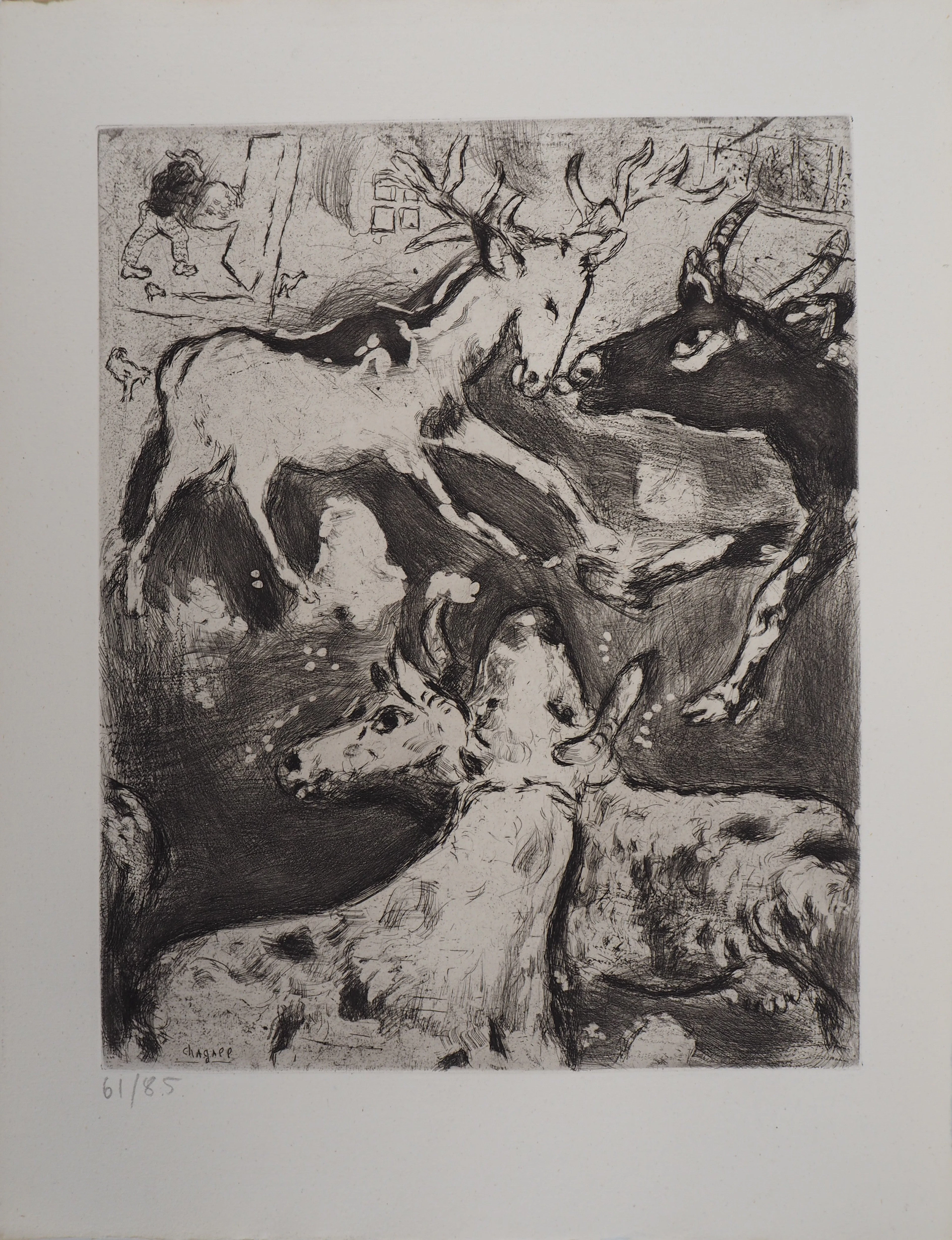 Marc CHAGALL : L'œil du Maître, Gravure originale signée