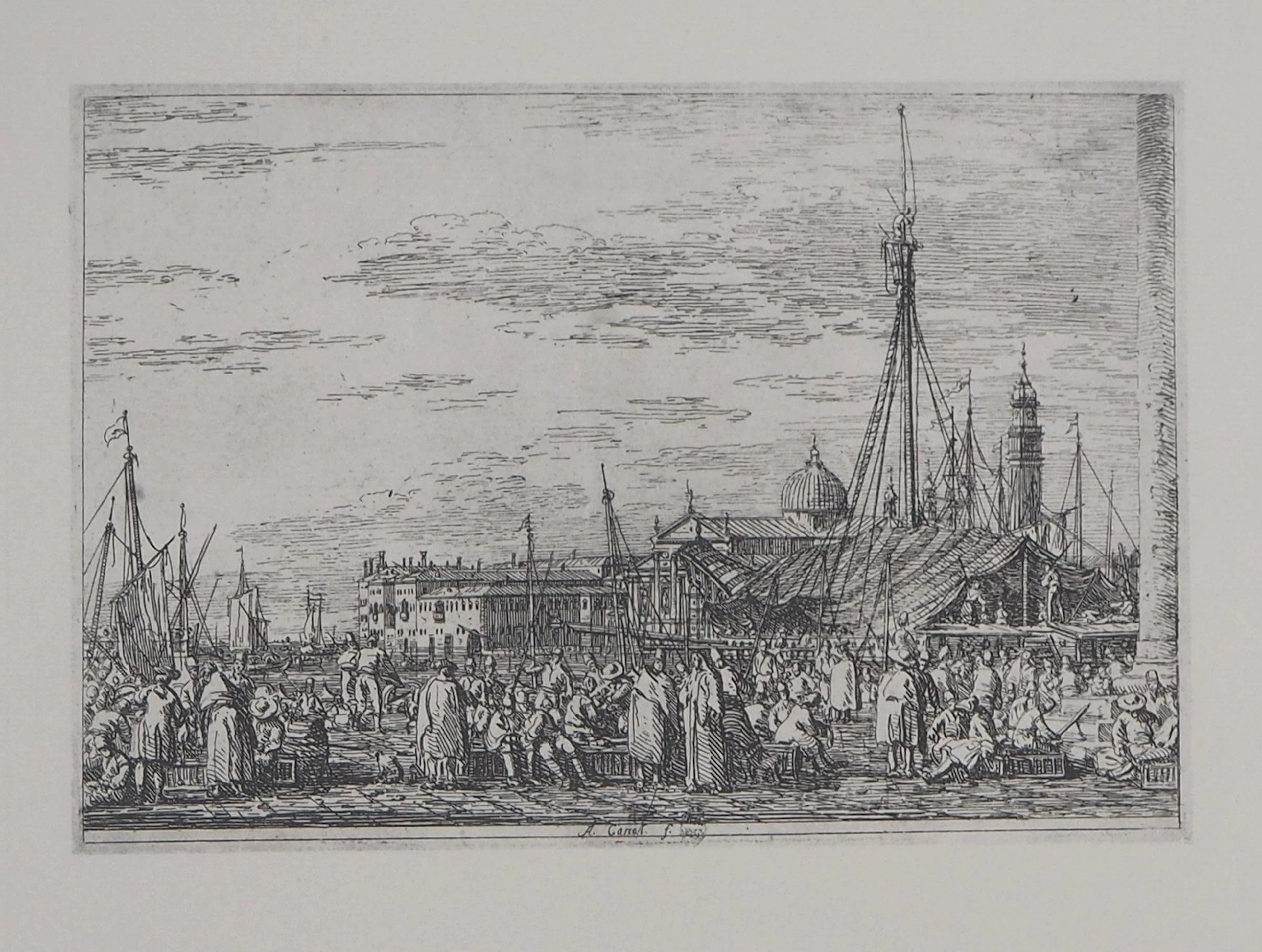 Giovanni Antonio CANAL (d’après) - Le Marché sur le Môle à Venise