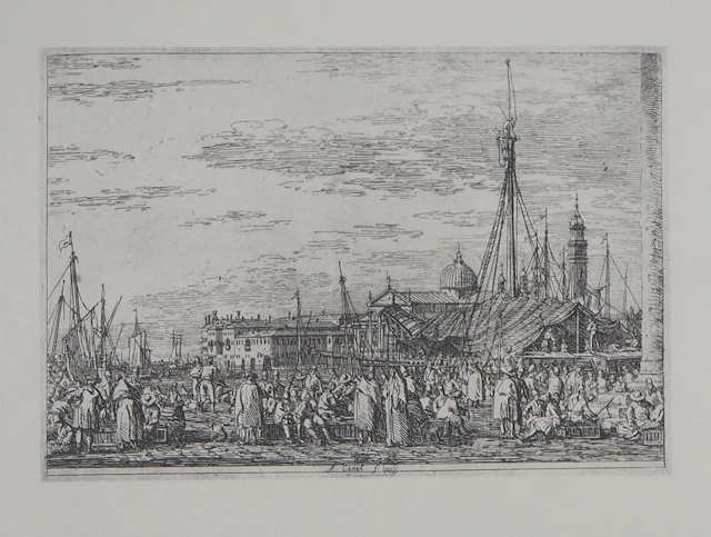 Giovanni Antonio CANAL (d’après) - Le Marché sur le Môle à Venise
