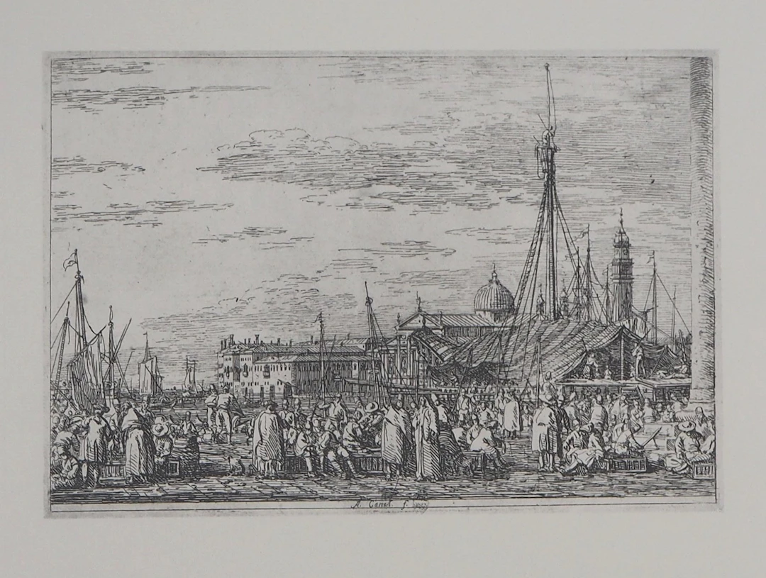 Giovanni Antonio CANAL (d’après) - Le Marché sur le Môle à Venise