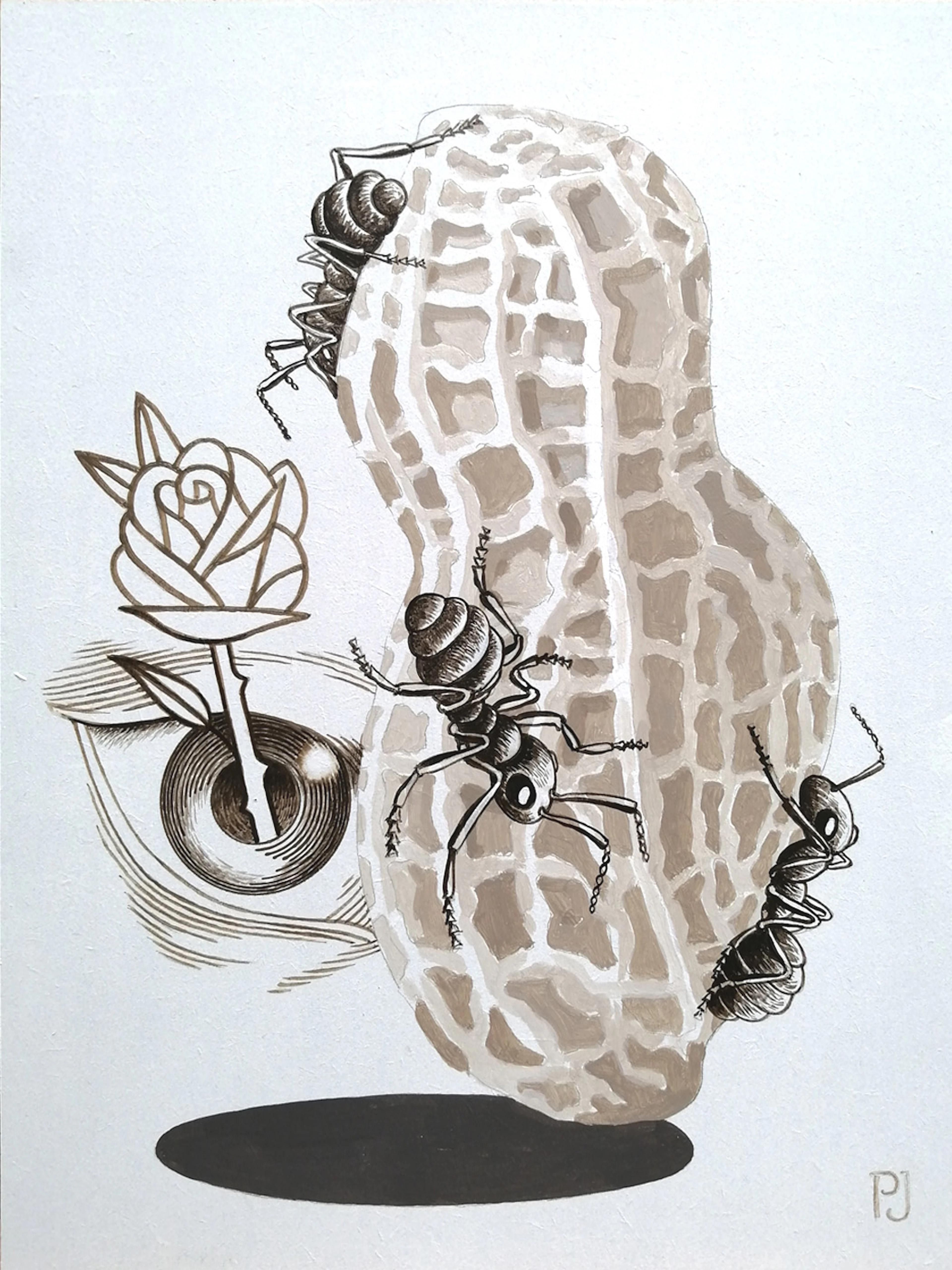 Pierre JACOB - Dali Pop Portrait, 2020 - Acrylique sur bois
