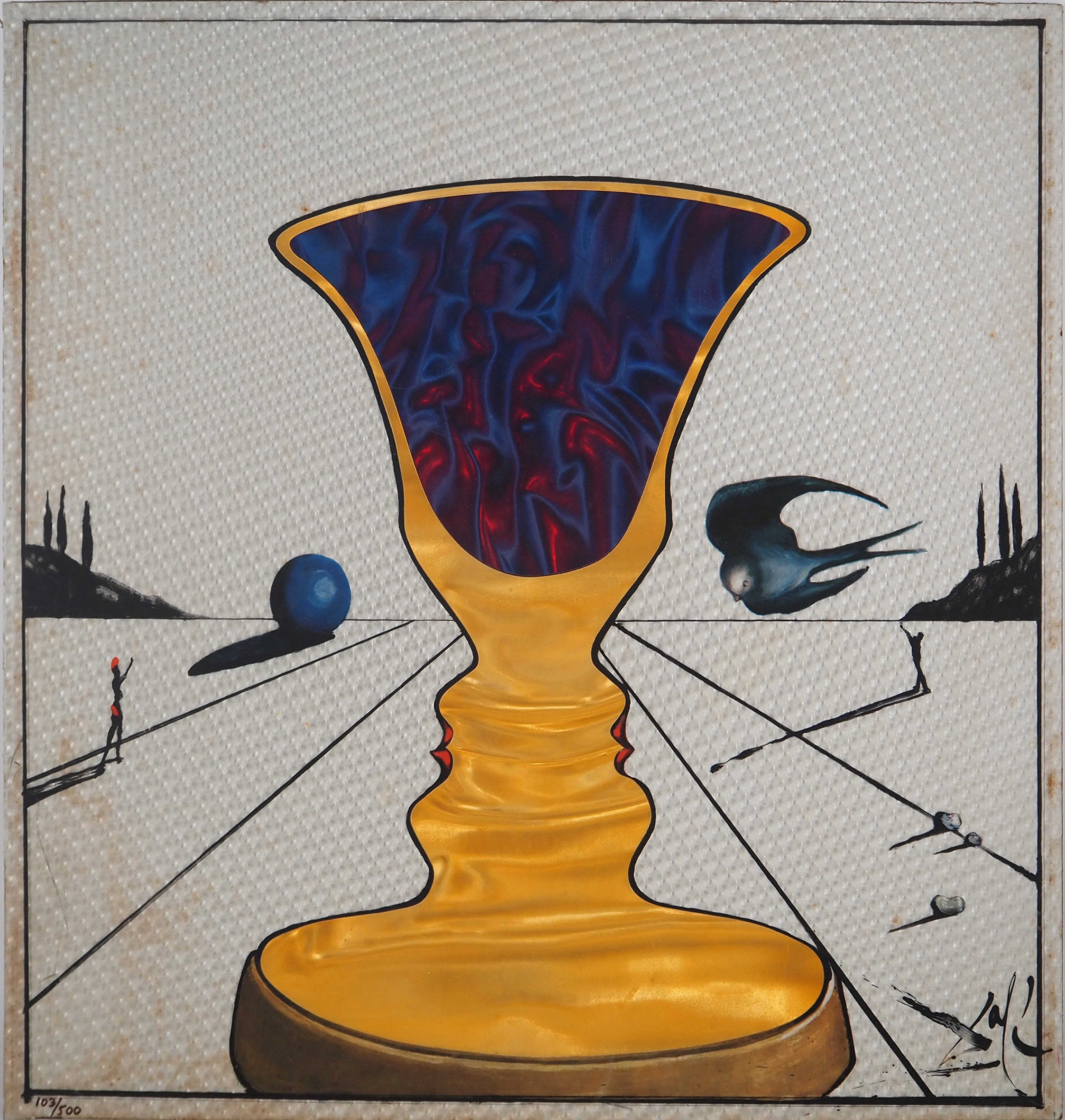 Salvador Dali - Tristan et Iseult : La coupe aux deux visage, 1972