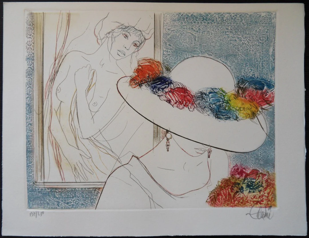 Jean-Baptiste VALADIE - L’envie, Gravure originale signée
