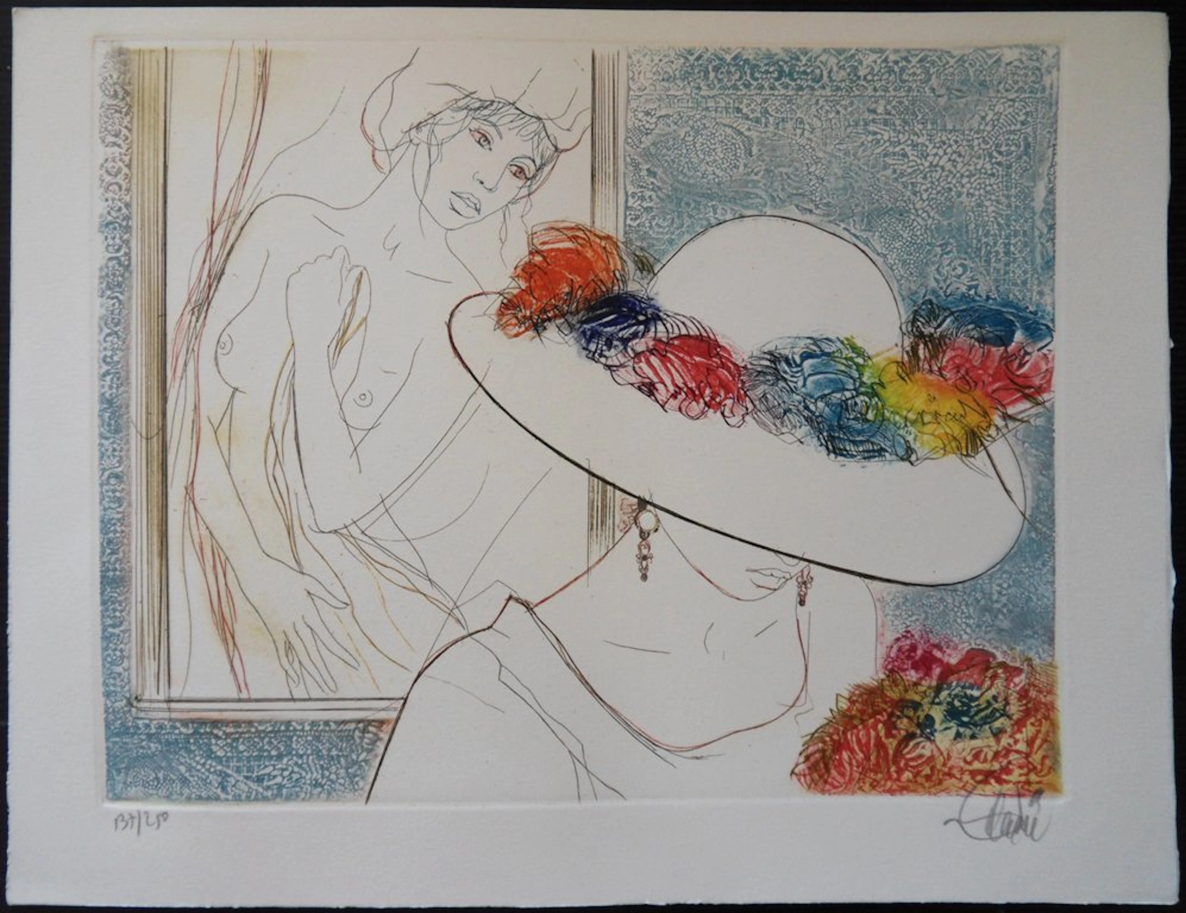 Jean-Baptiste VALADIE - L’envie, Gravure originale signée