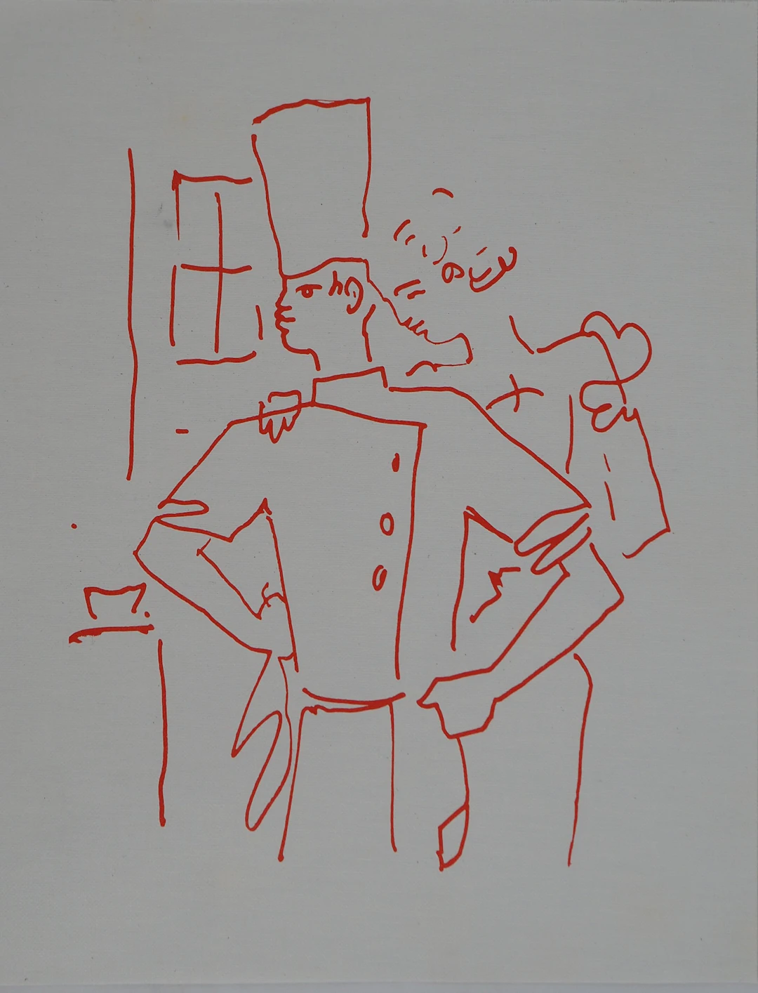 Jean COCTEAU : La fiancée du cuisinier, Lithographie originale signée