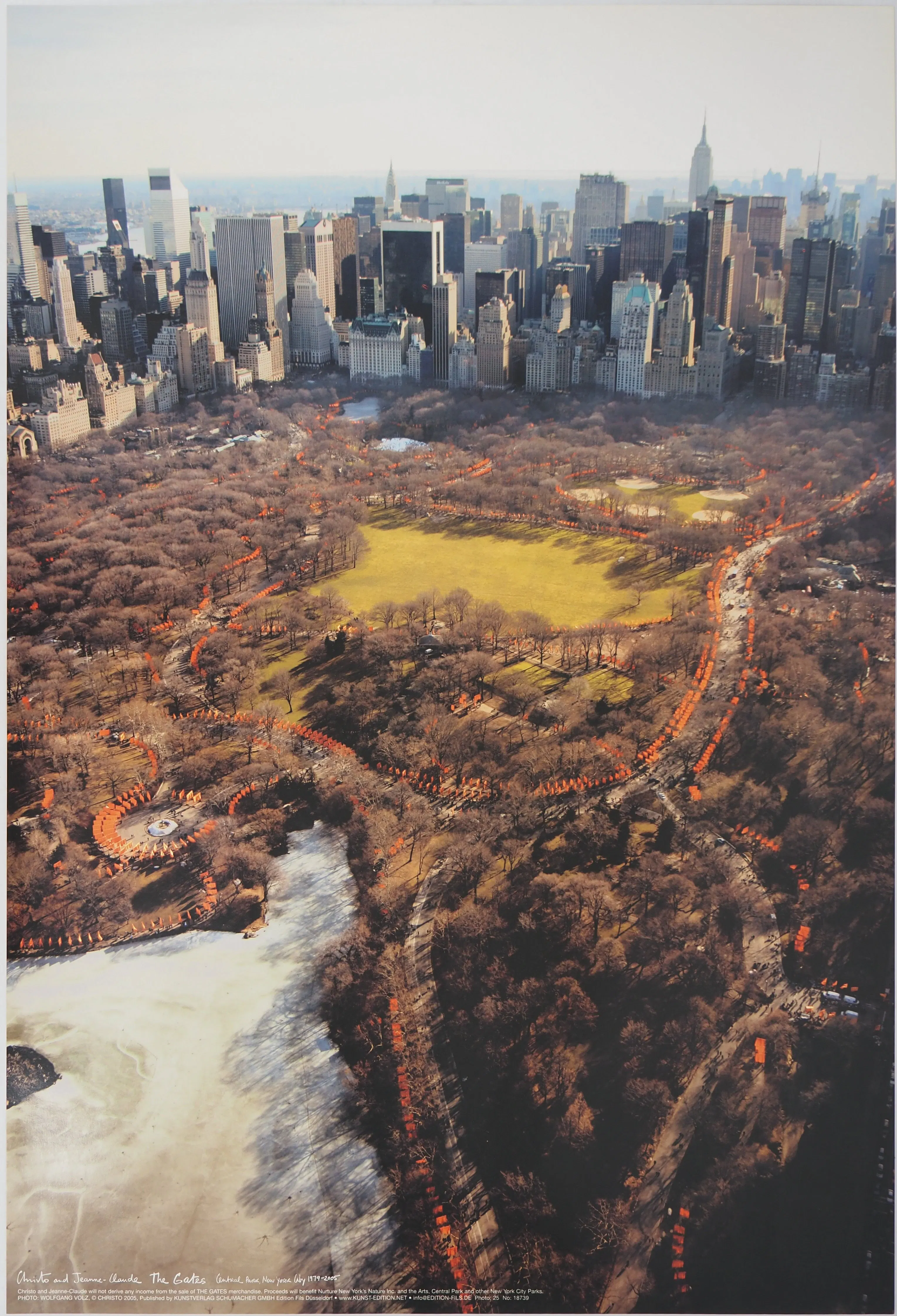 Christo et Jeanne-Claude - Central Park New York : Aerial View of