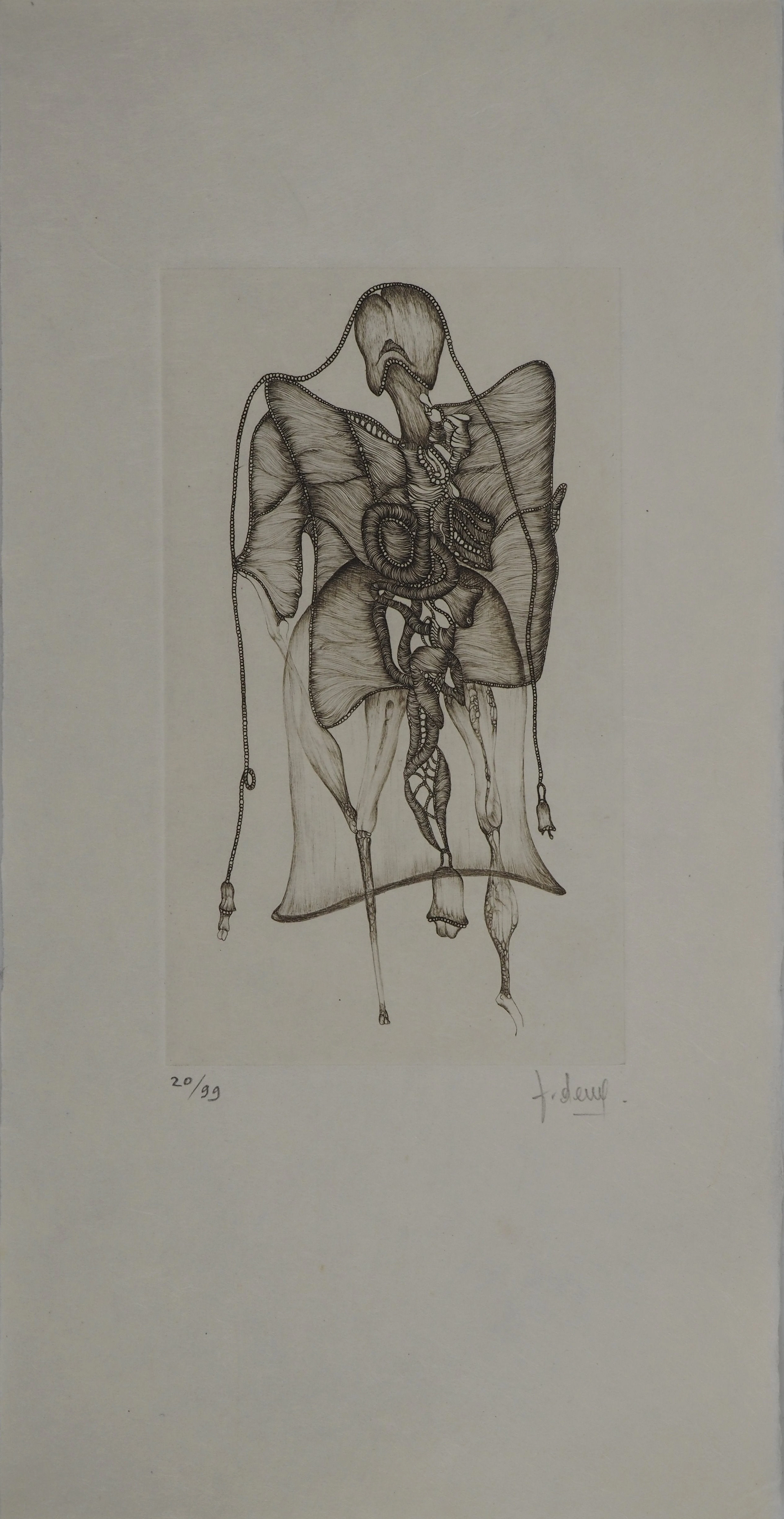 Fred DEUX : Artiste, Gravure originale signée