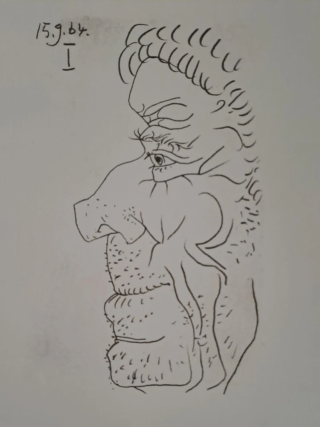 Pablo Picasso (d’après) - Le Goût du Bonheur (XVII), 1970 - Lithographie