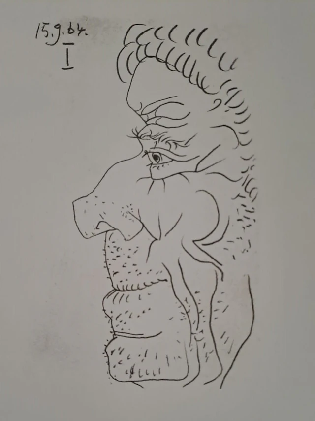 Pablo Picasso (d’après) - Le Goût du Bonheur (XVII), 1970 - Lithographie