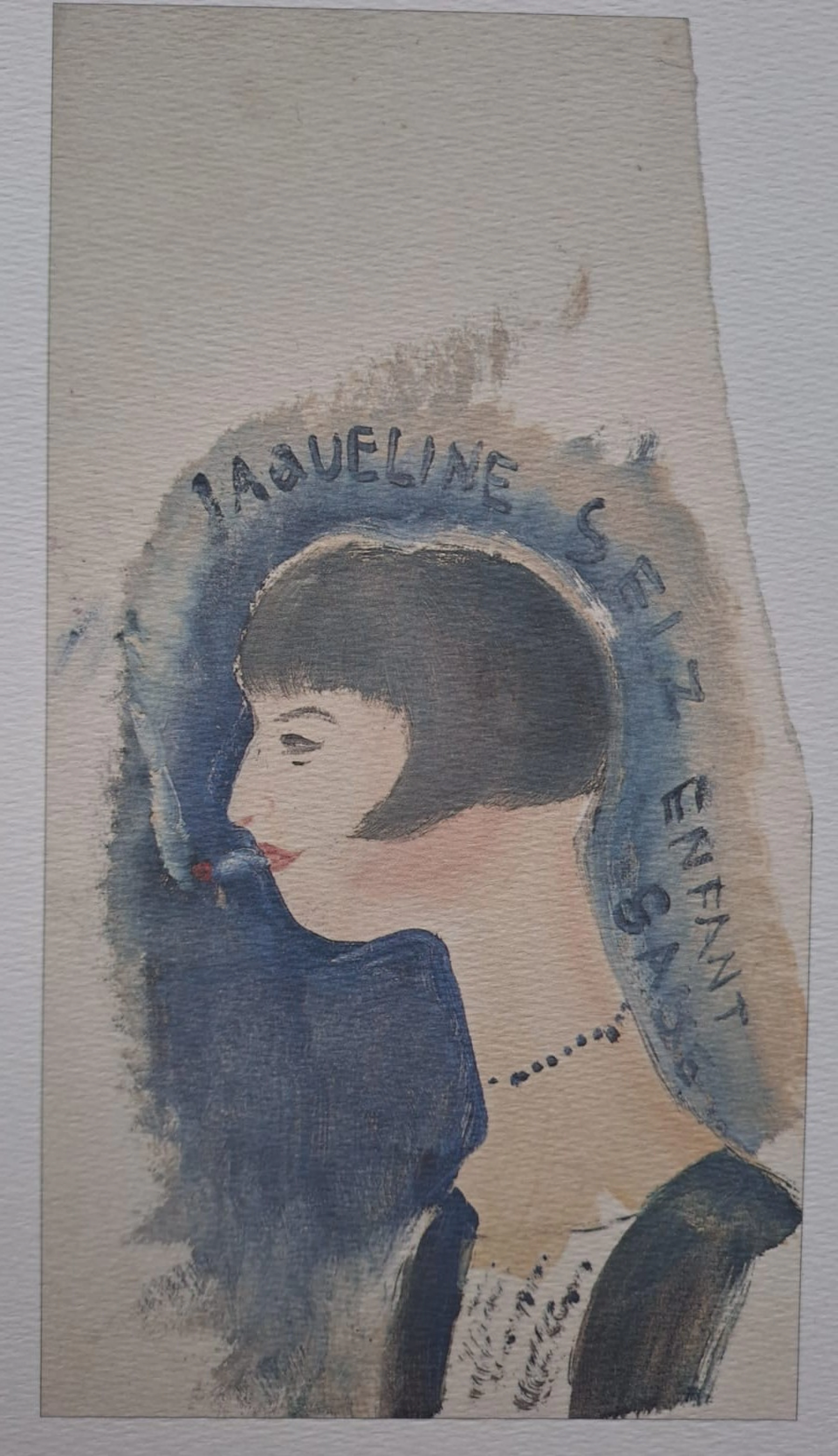 Léonard Foujita (d’après) - Portrait de Jacqueline - Impression d’art