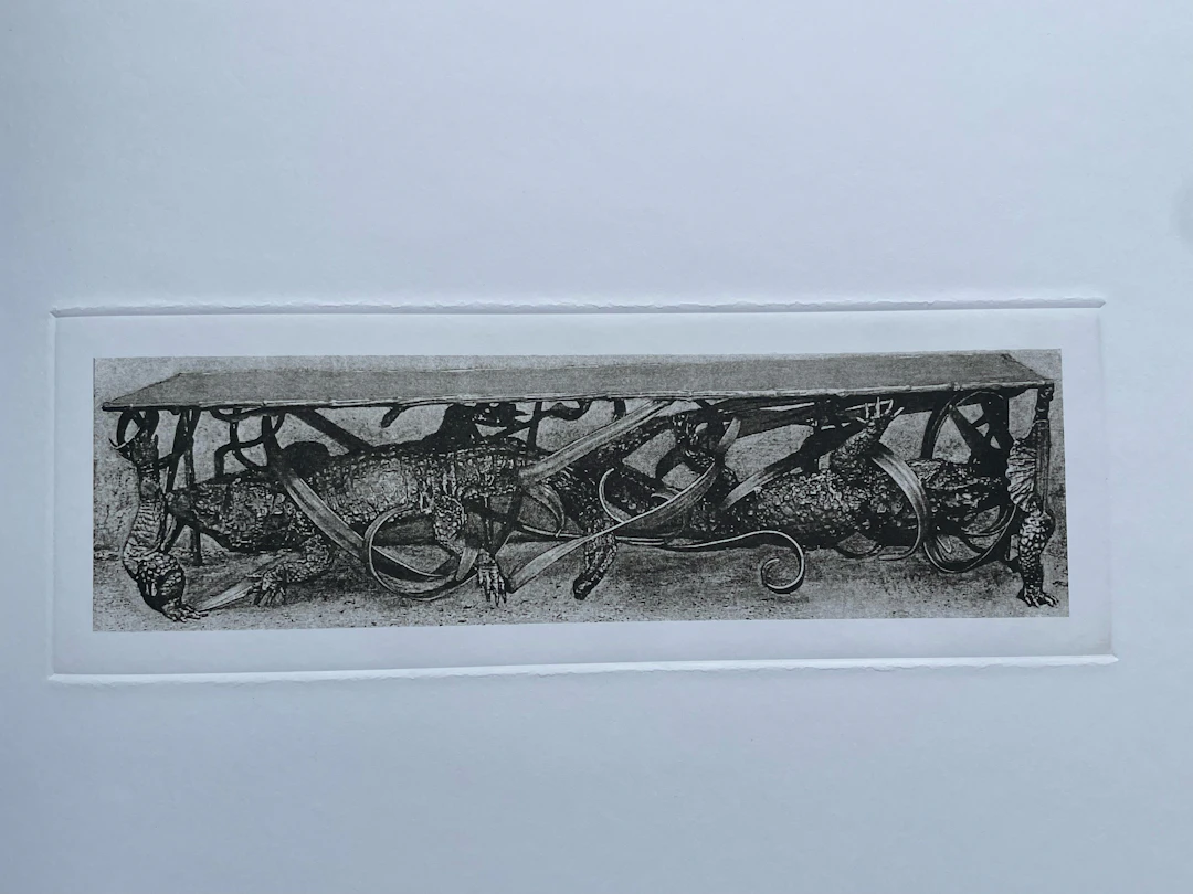 Claude Lalanne (1925-2019), La société des crocodiles, héliogravure sur papier