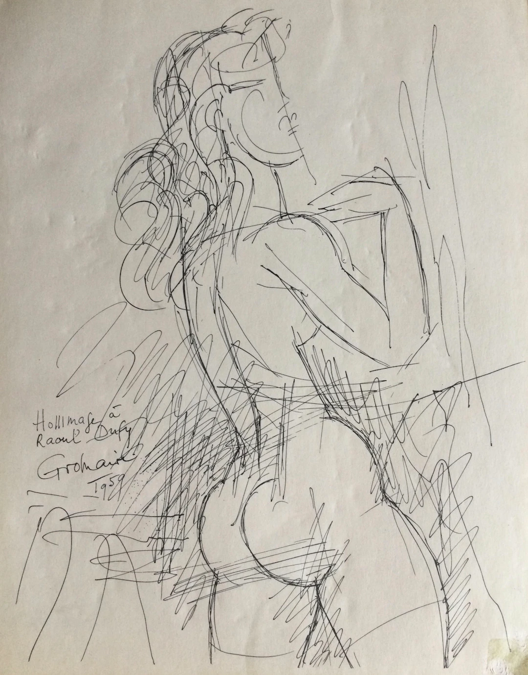Marcel GROMAIRE - Hommage à Raoul Dufy , 1959 - Lithographie signée