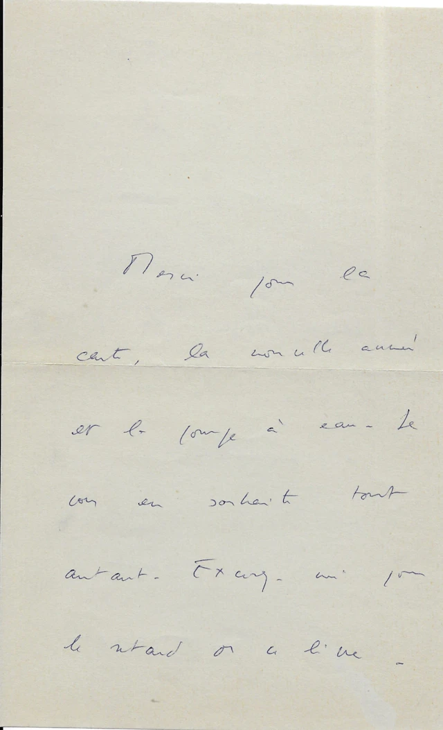 Françoise SAGAN - Lettre autographe signée