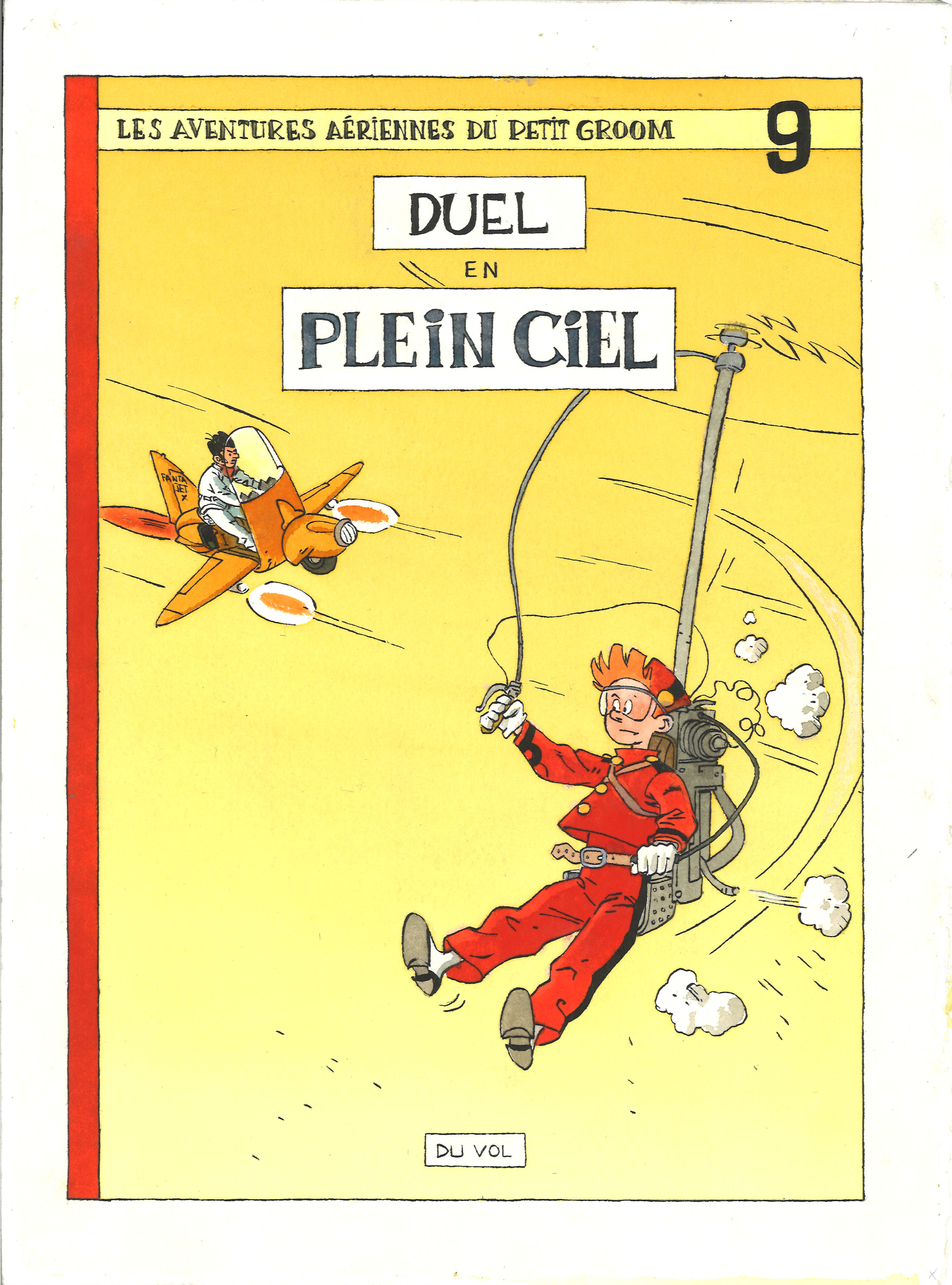 Bruno Marchand - Spirou : Duel en plein ciel - Encre et Aquarelle