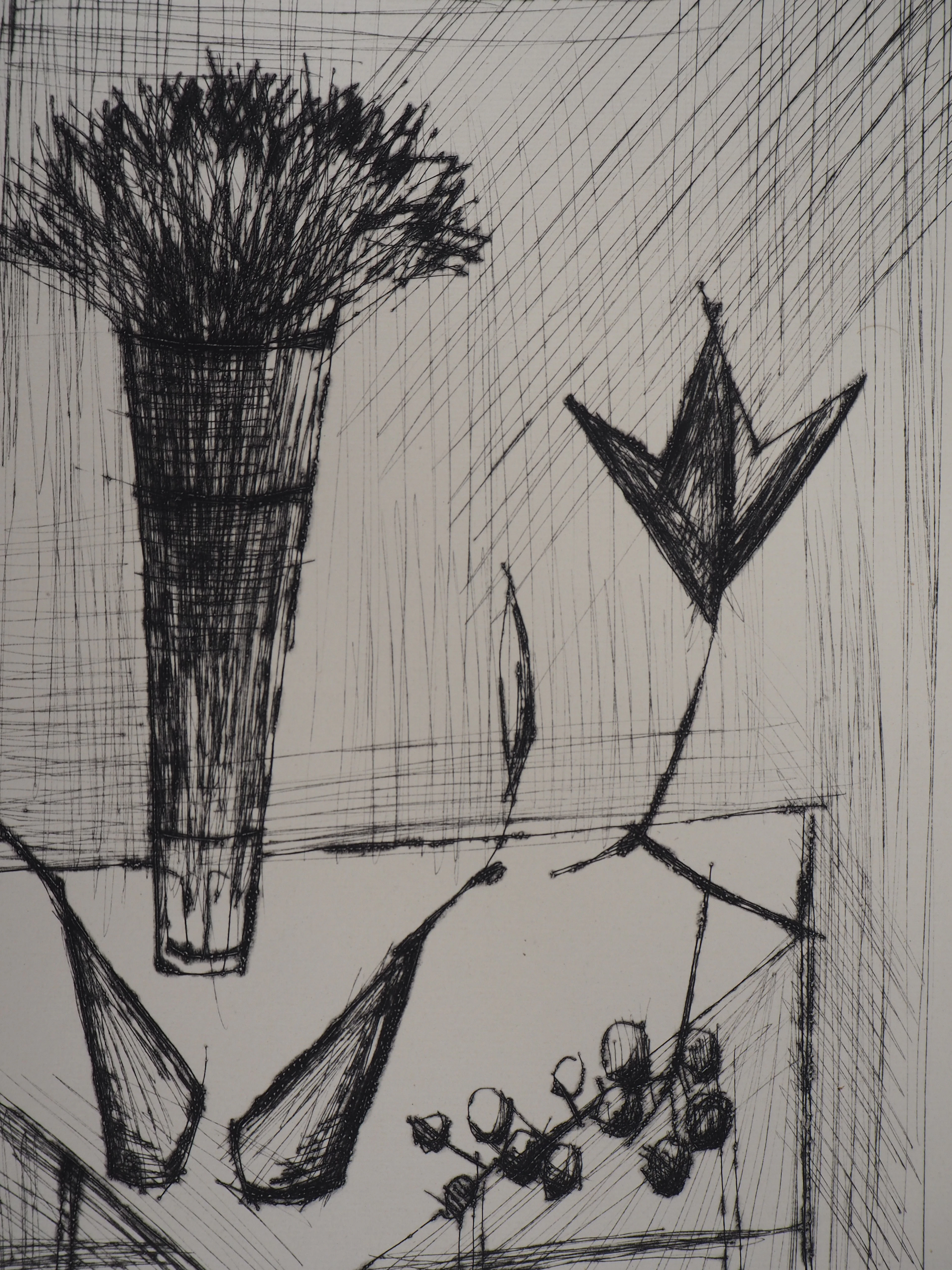 Bernard BUFFET - Still Life - Original etching
