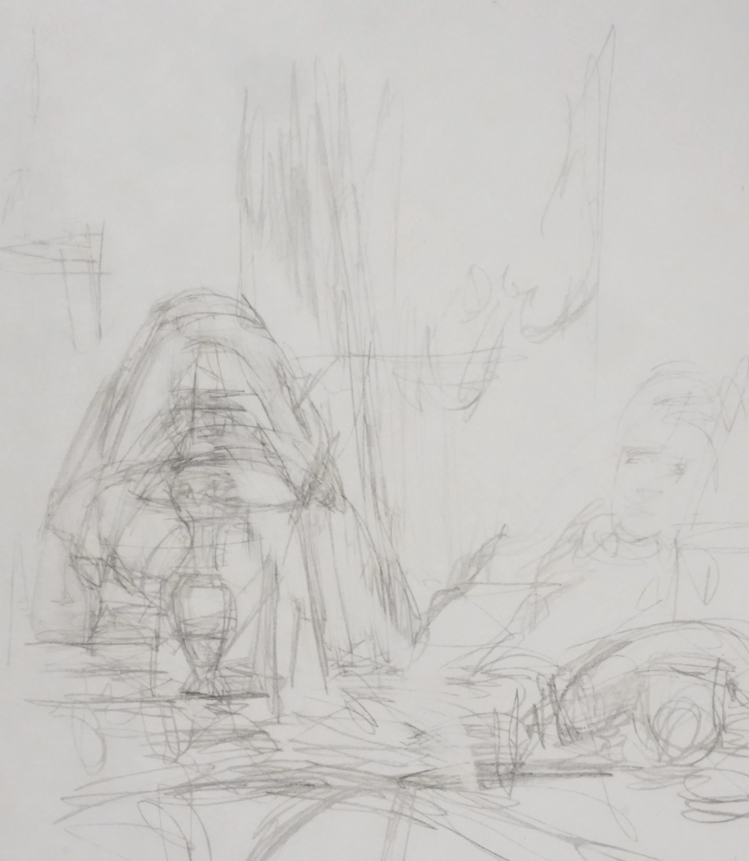 Alberto GIACOMETTI : Poète à son bureau, Lithographie originale signée