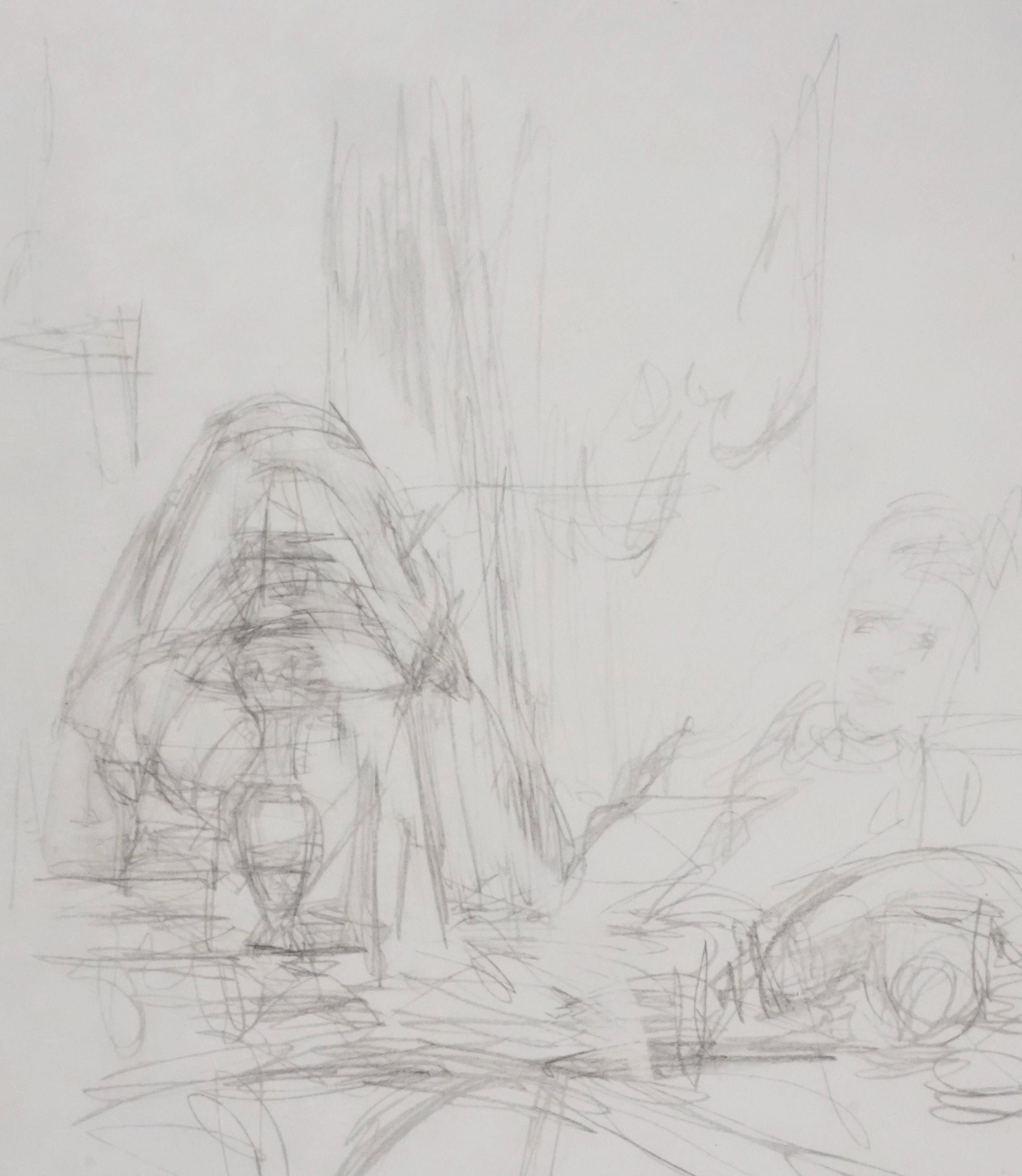 Alberto GIACOMETTI : Poète à son bureau, Lithographie originale signée