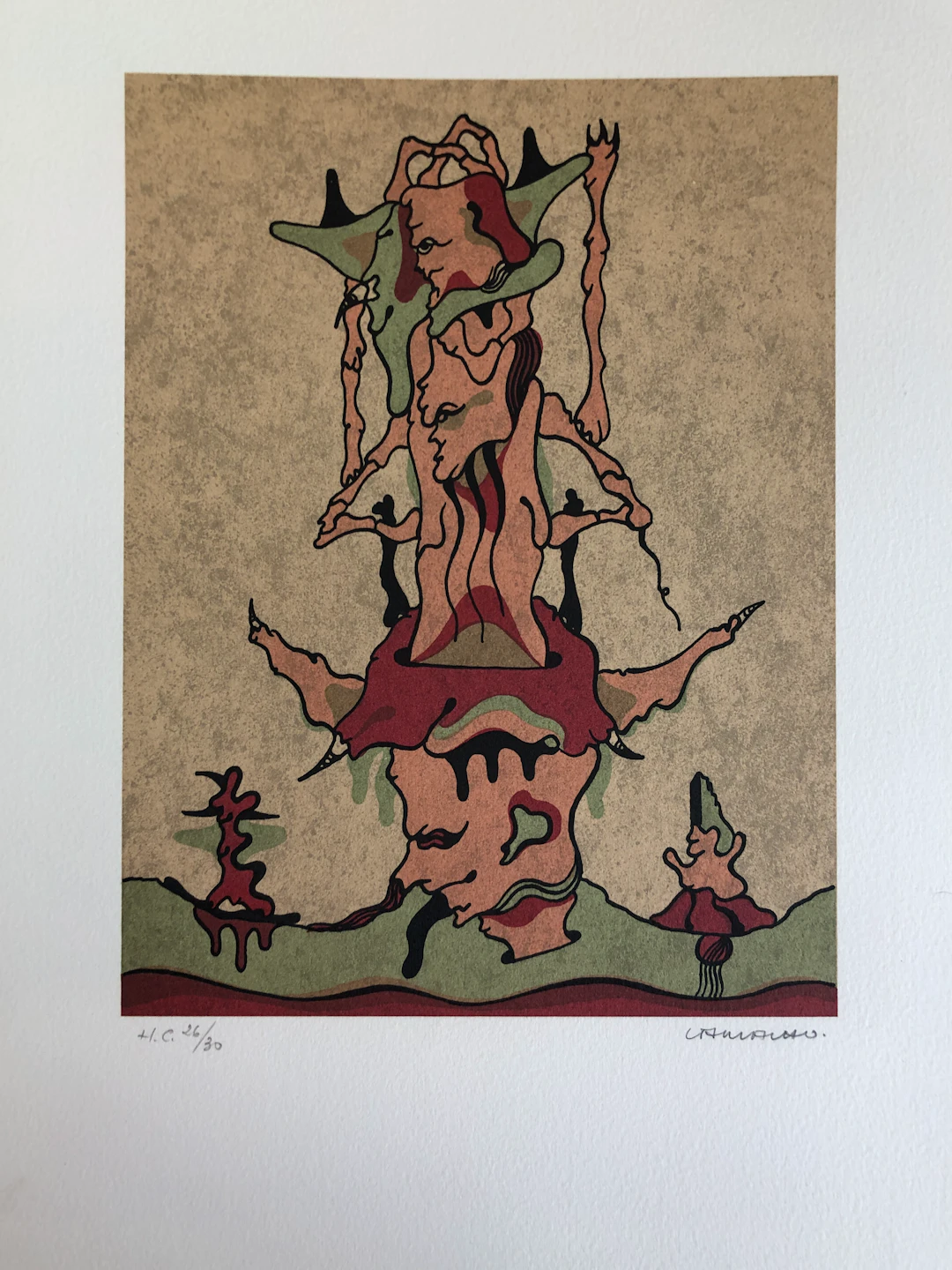 Jorge CAMACHO - Composition - Lithographie originale signée au crayon