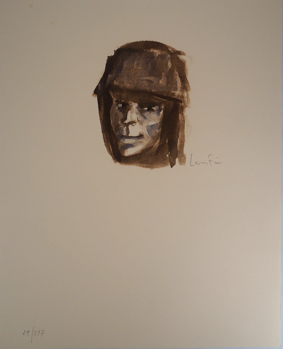 Léonor FINI : Regard malicieux - Lithographie originale Signée