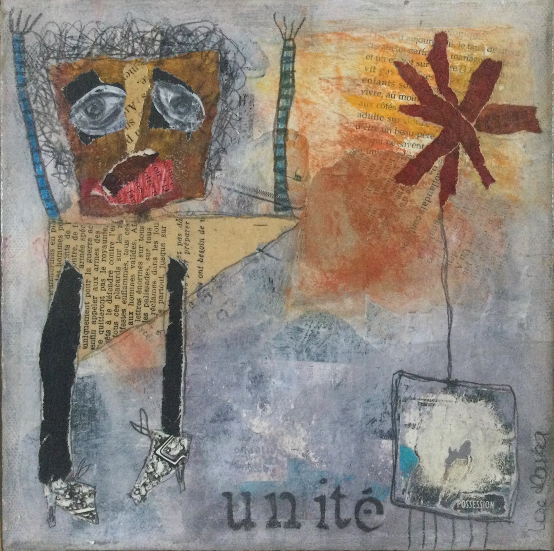 Lae HASKA - Unité, 2008 - Technique mixte sur toile signée