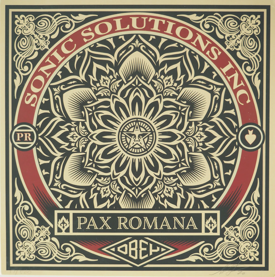Shepard FAIREY (OBEY) : Pax Romana - Vinyle signé