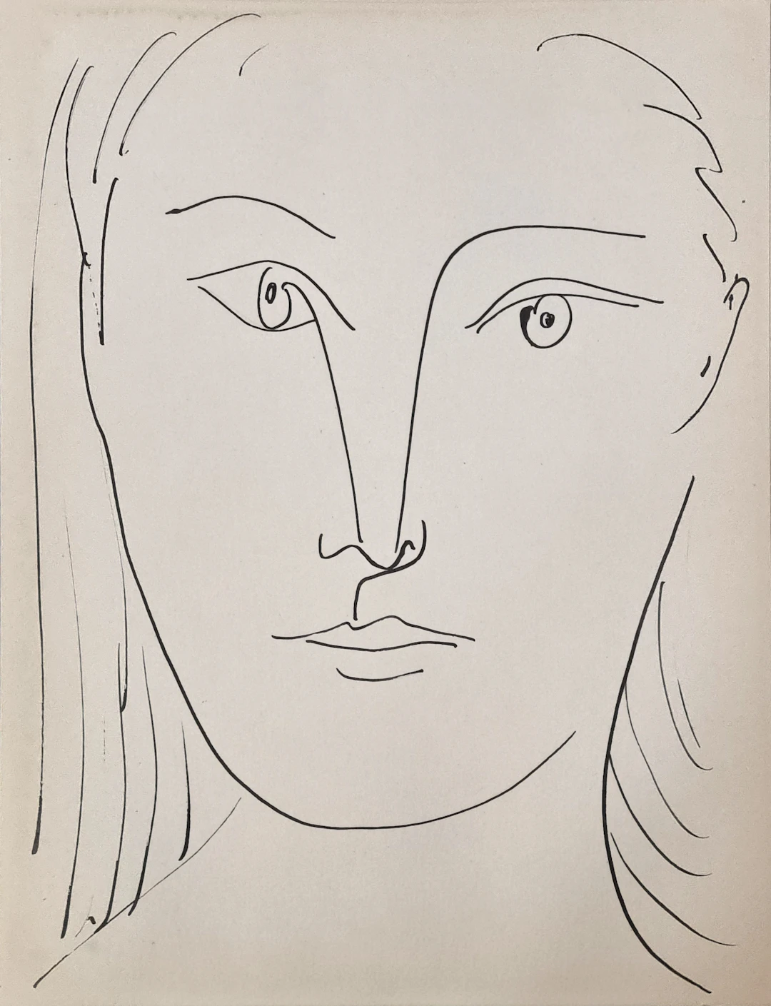 Pablo Picasso, Femme, lithographie, tirage de tête, 1957