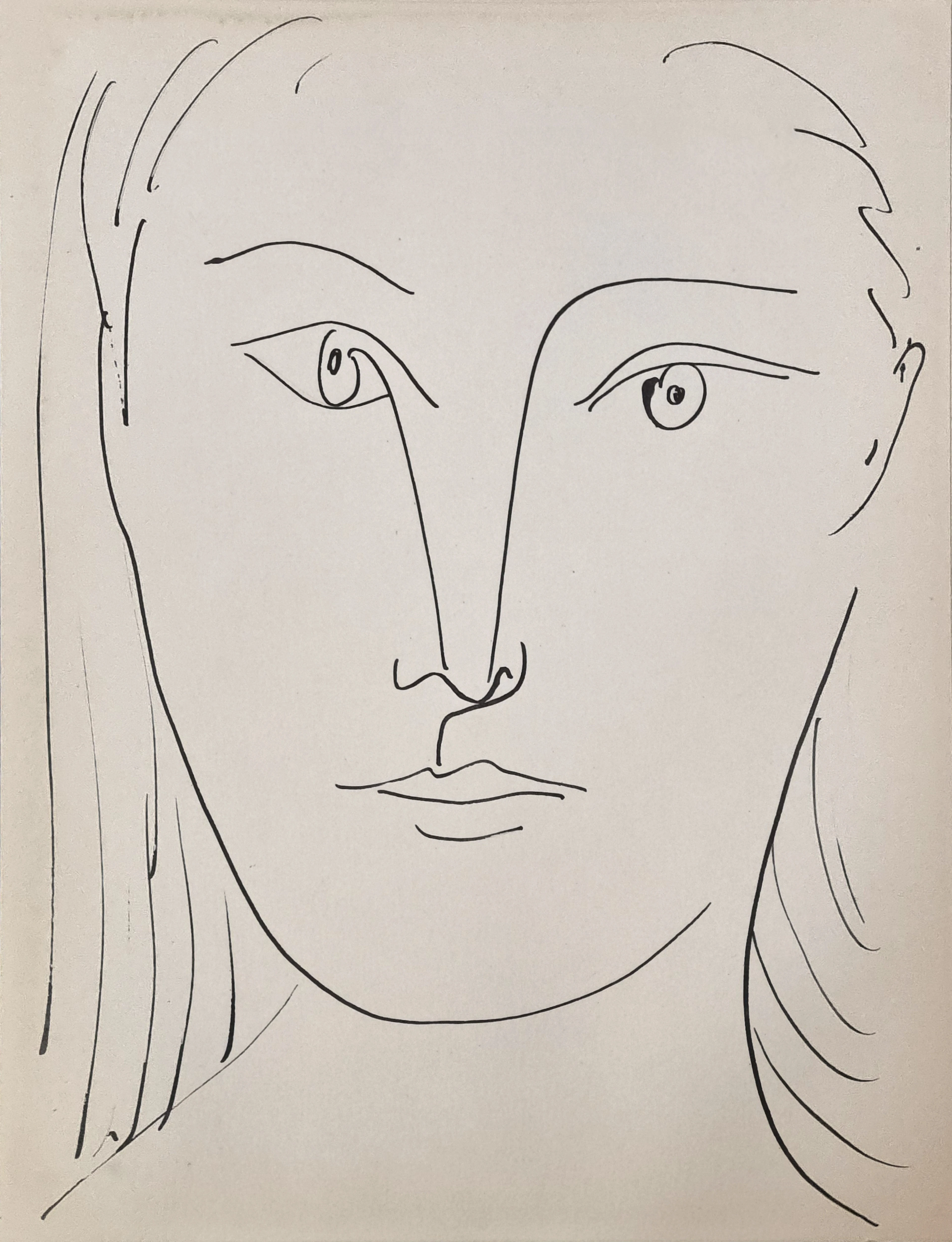 Pablo Picasso, Femme, lithographie, tirage de tête, 1957