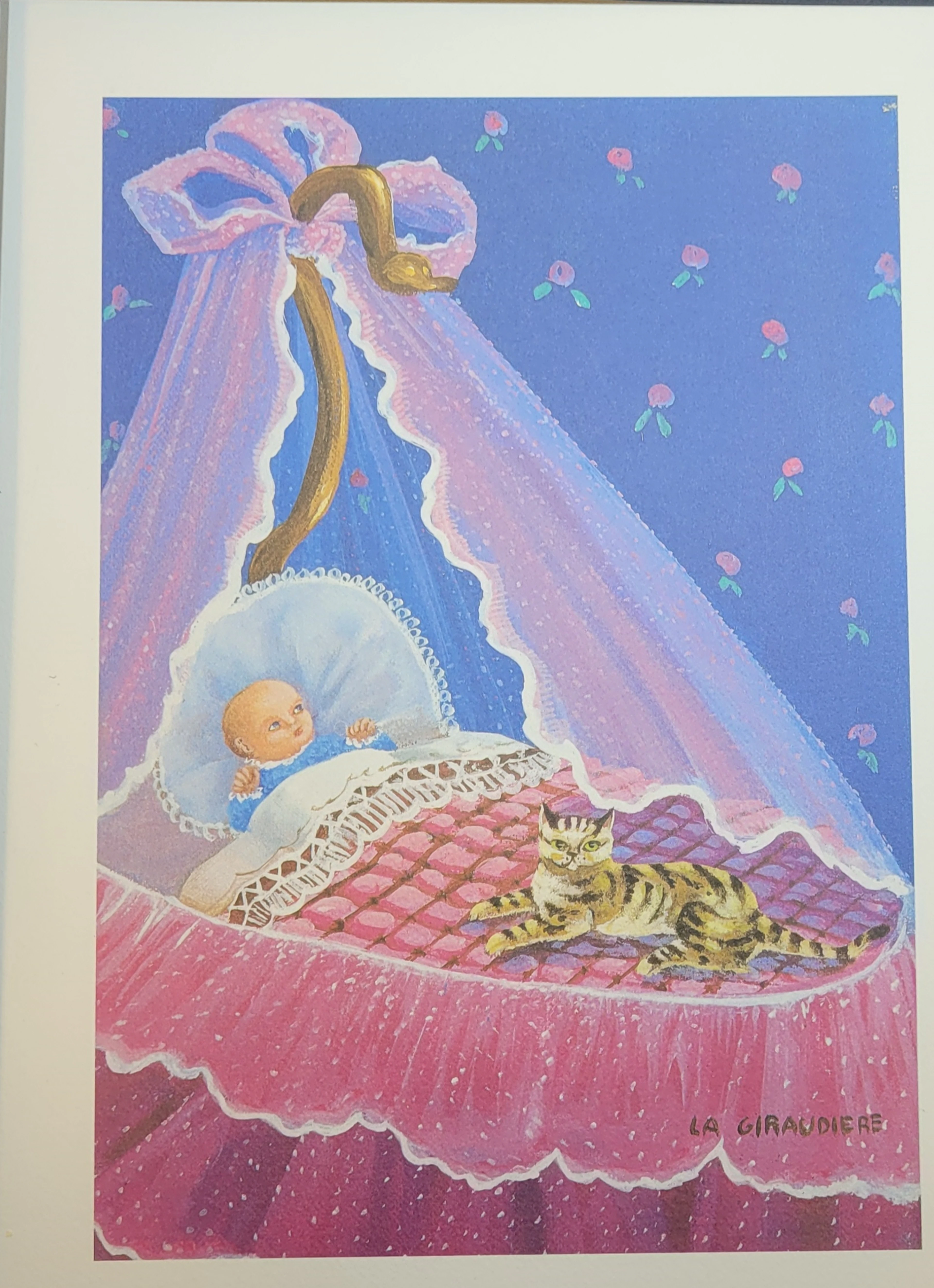 Mady DE LA GIRAUDIERE - Les Chats 6, 1980 - Lithographie originale