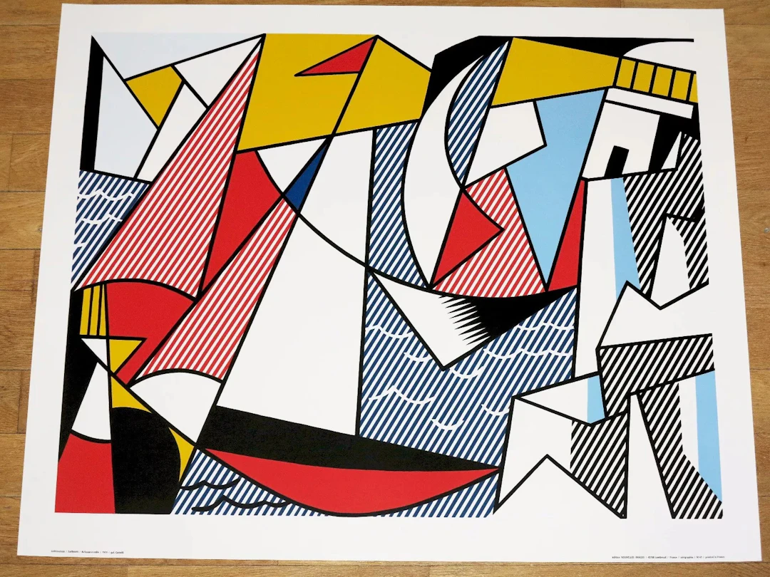 Roy Lichtenstein- Sailboats, 1973 , sérigraphie