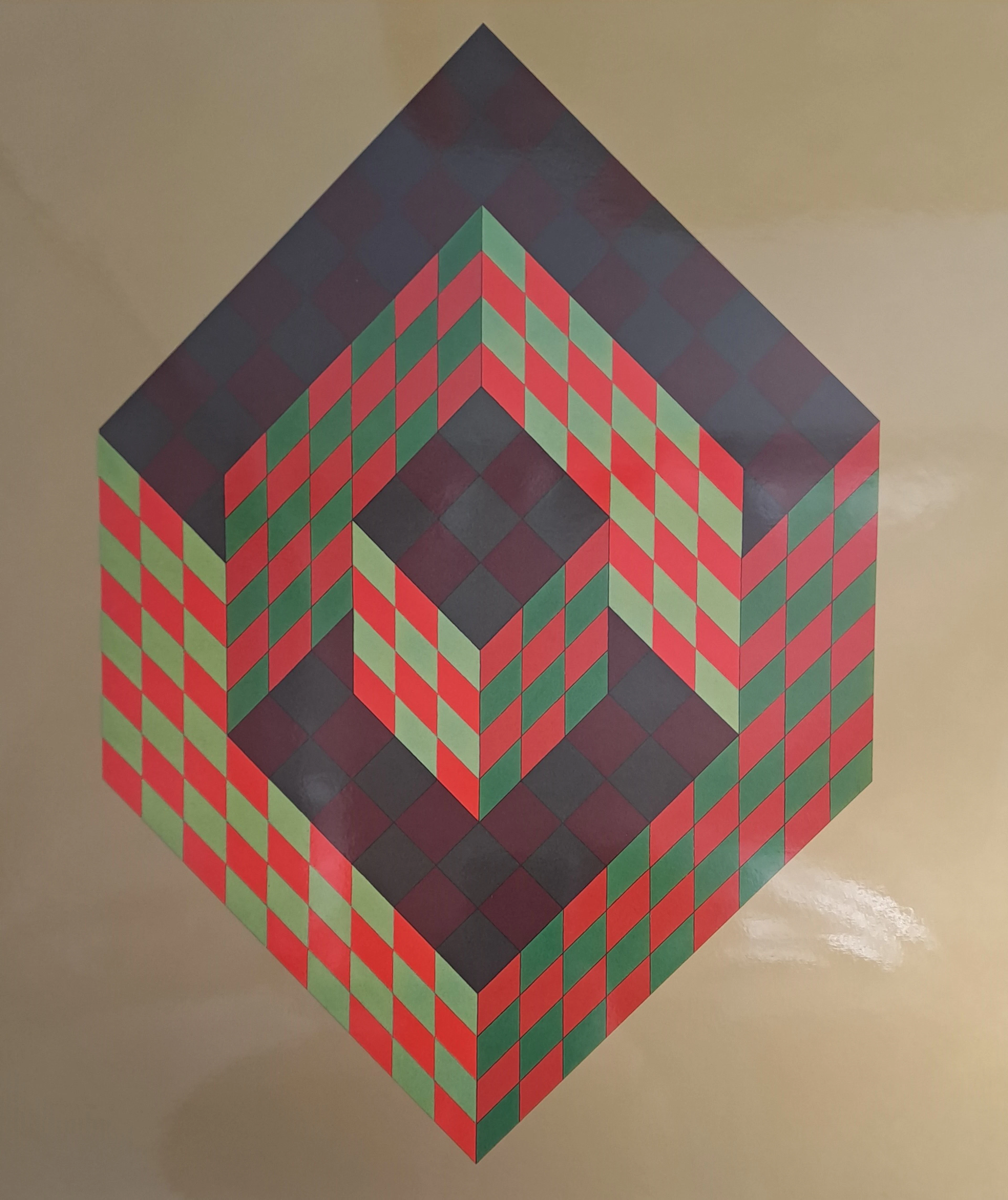 Victor VASARELY (d’après) - Bidim, 1968 - Héliogravure