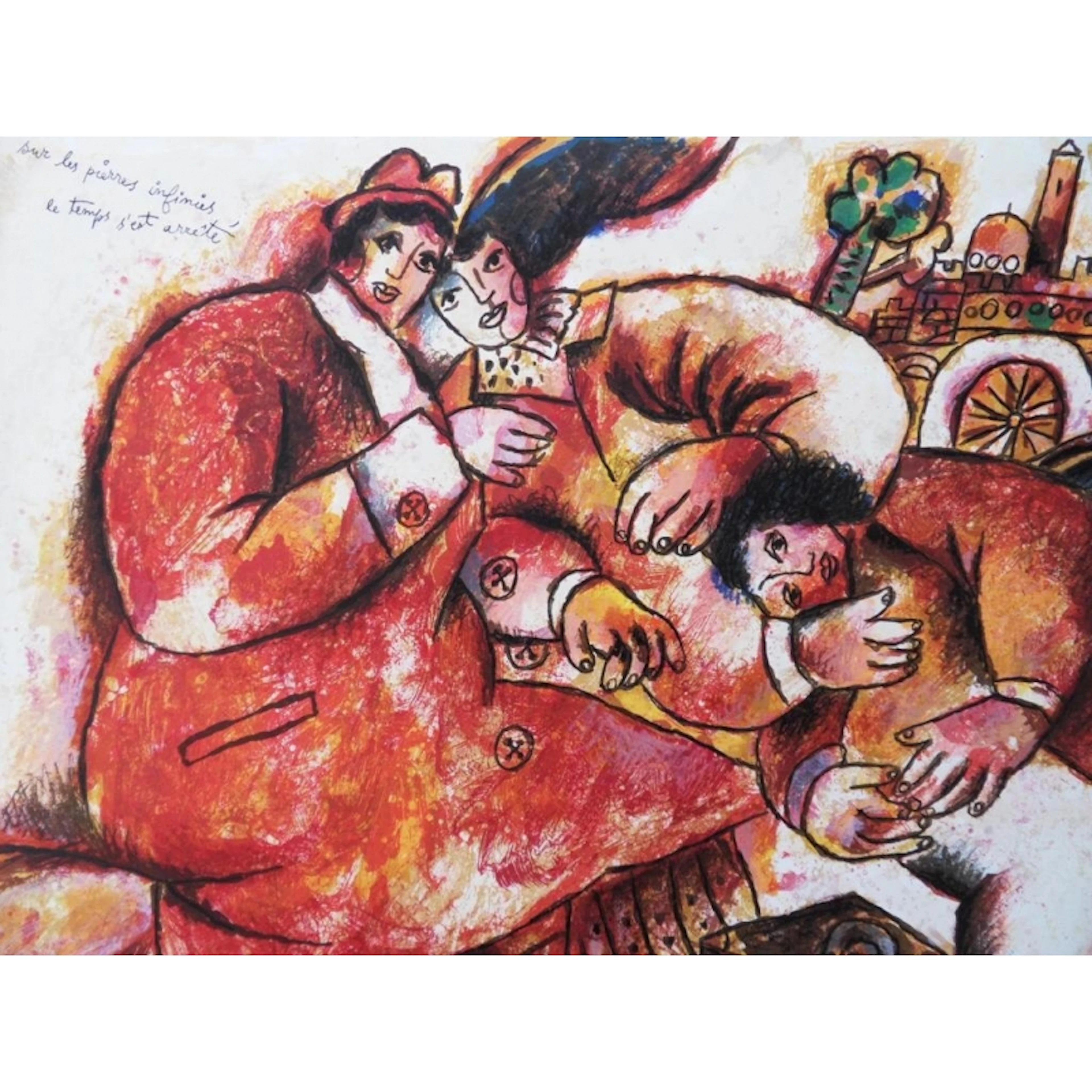 Theo TOBIASSE - Le temps s’est arrêté - Lithographie signée