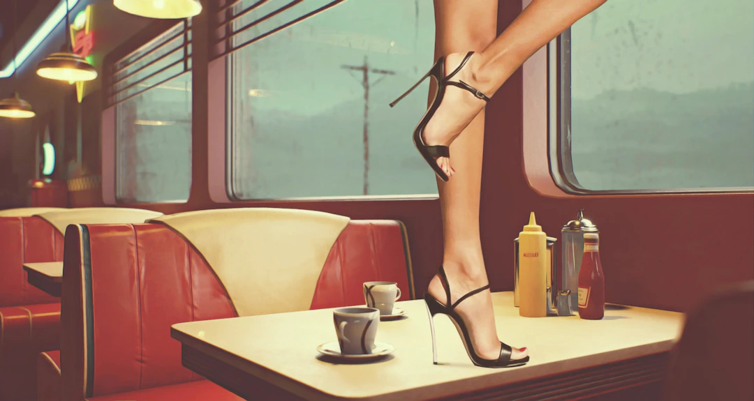 Mr Strange - High Heels, 2023 - Giclée sur papier Hanhemühle