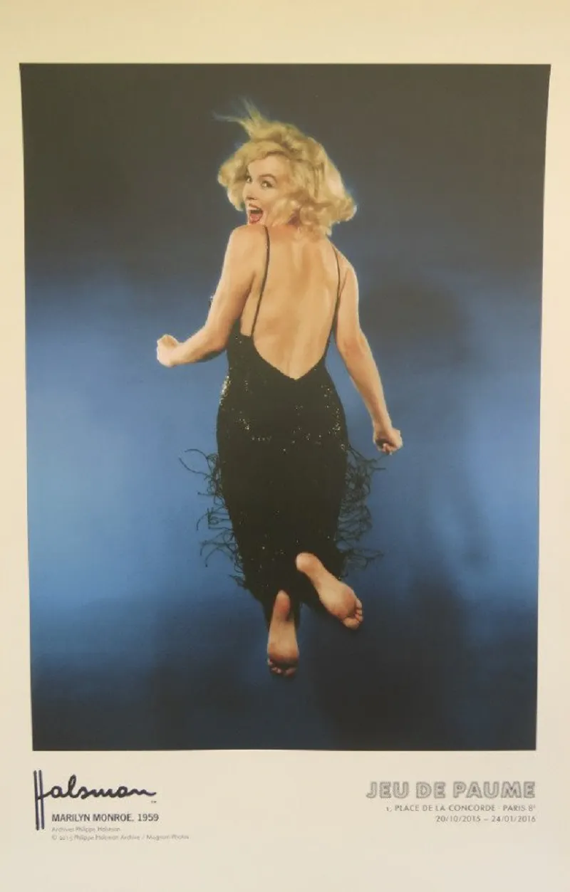 Philippe Halsmann - Affiche originale d’exposition - Marilyn Monroe