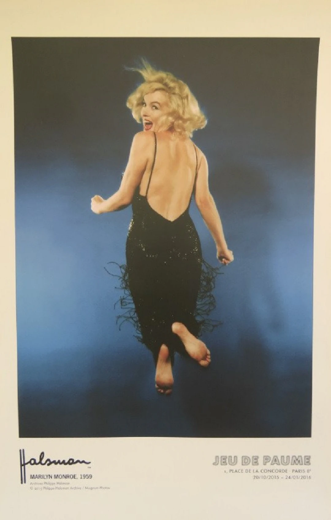 Philippe Halsmann - Affiche originale d’exposition - Marilyn Monroe