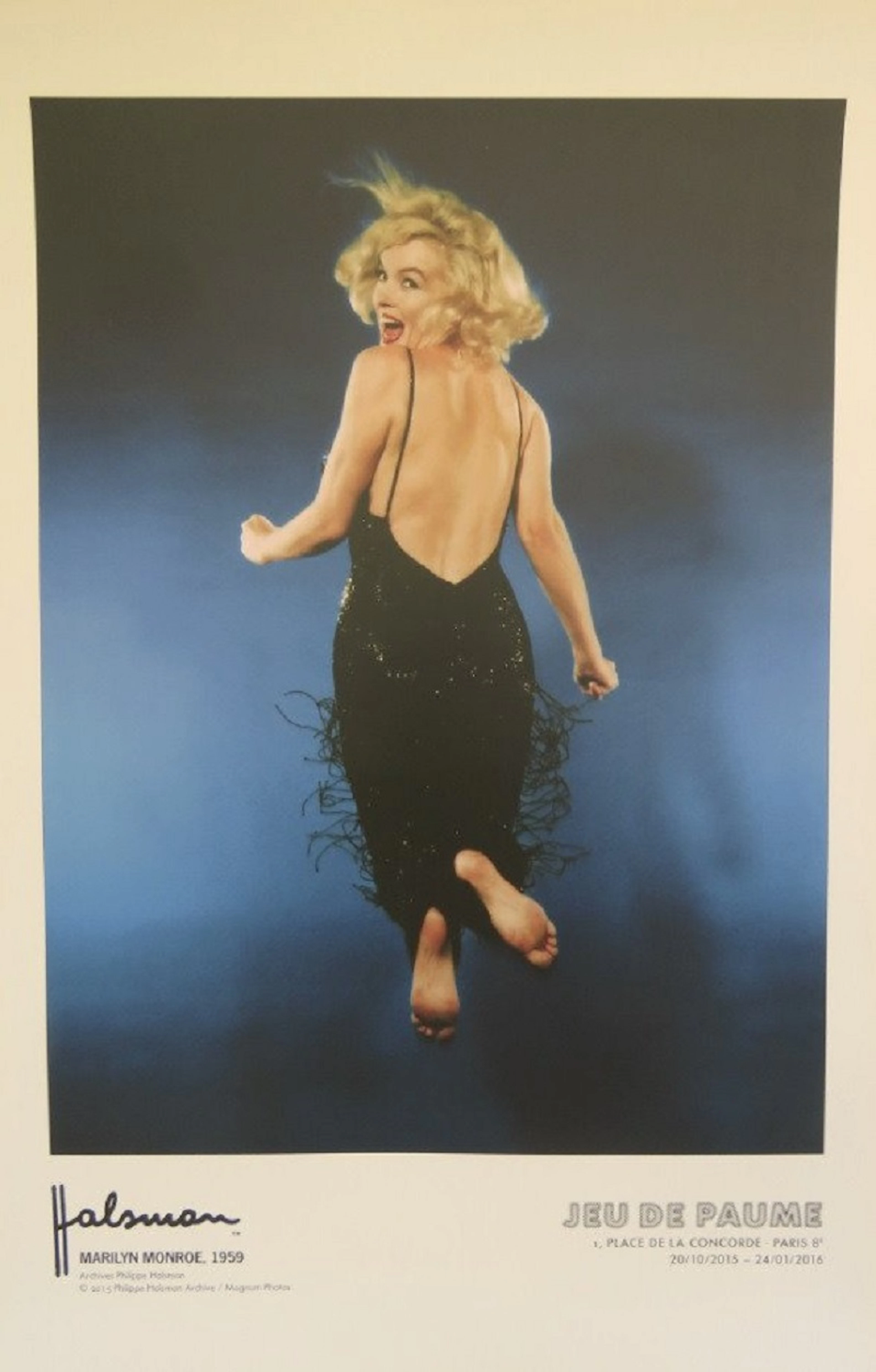 Philippe Halsmann - Affiche originale d’exposition - Marilyn Monroe