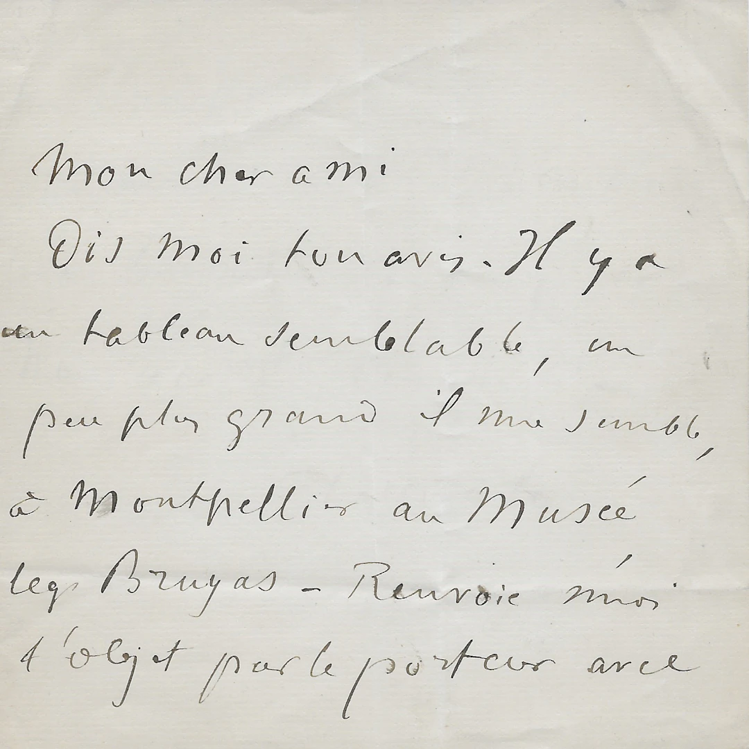 Edgar DEGAS – Lettre autographe signée