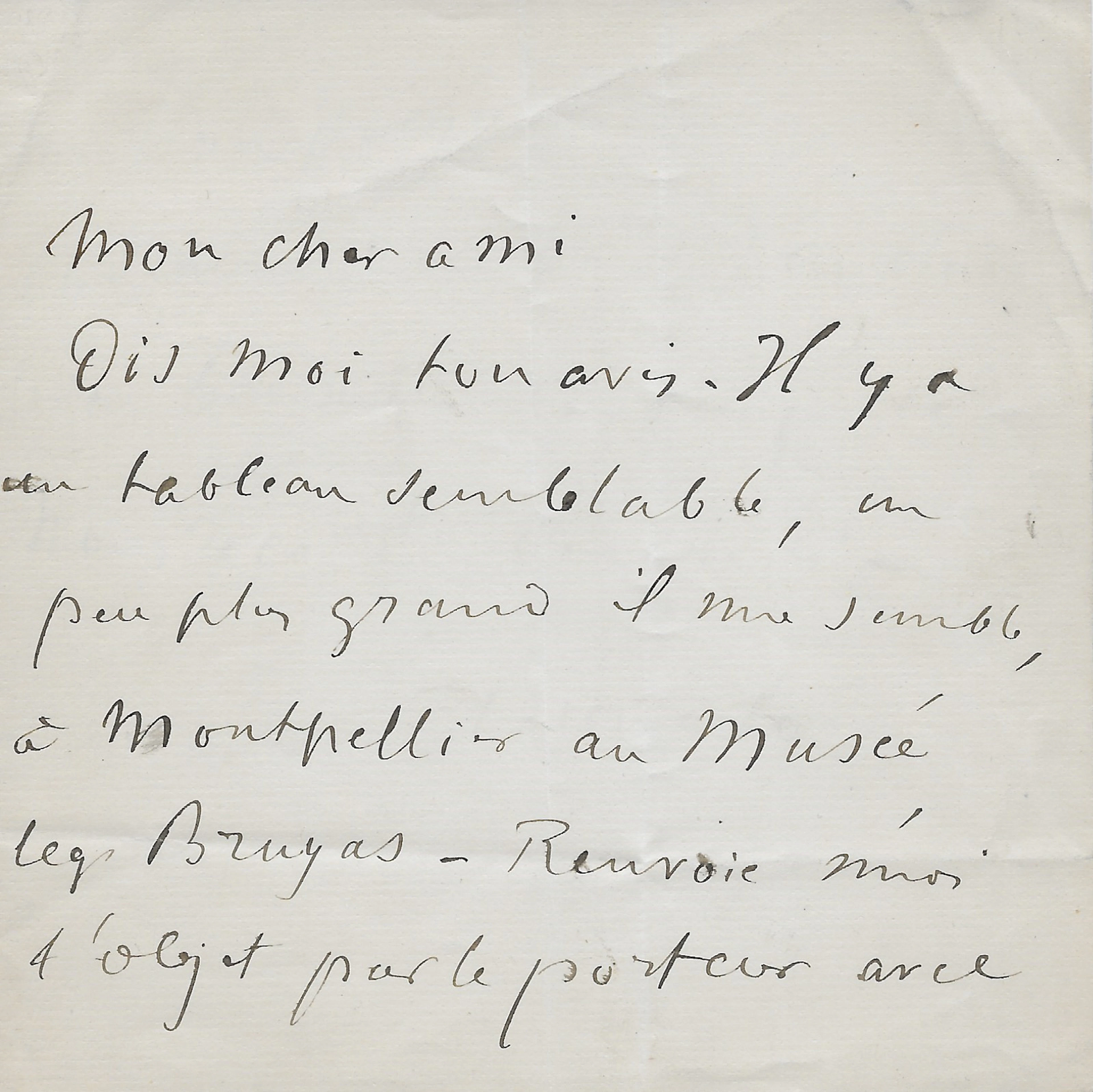 Edgar DEGAS – Lettre autographe signée