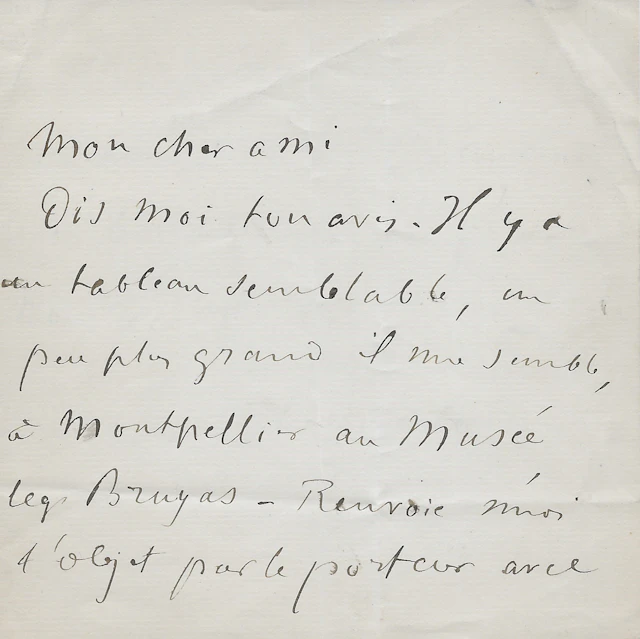 Edgar DEGAS – Lettre autographe signée
