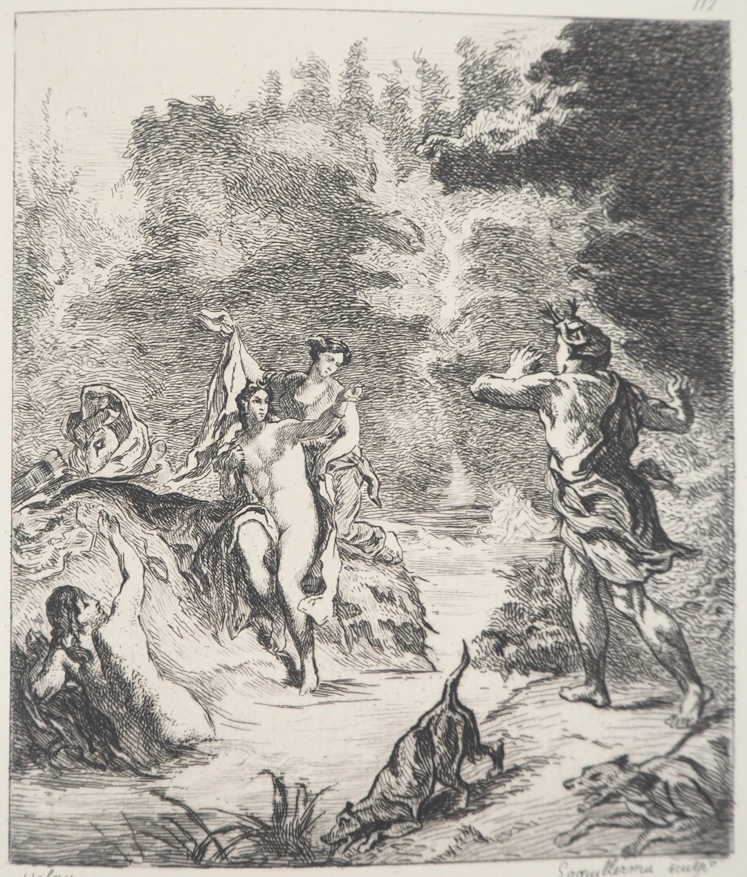 Eugène DELACROIX (d’après) - Allégorie de l’été, 1873 - Gravure signée