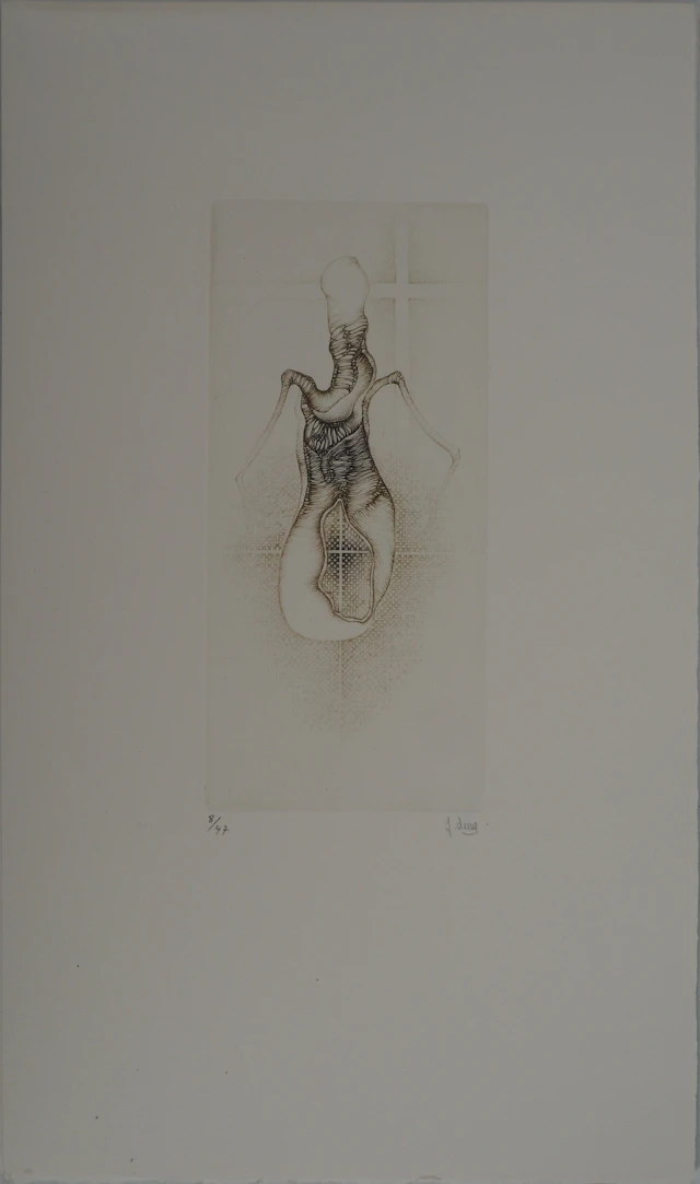 Fred DEUX : Le bourgeonnement, Gravure originale signée