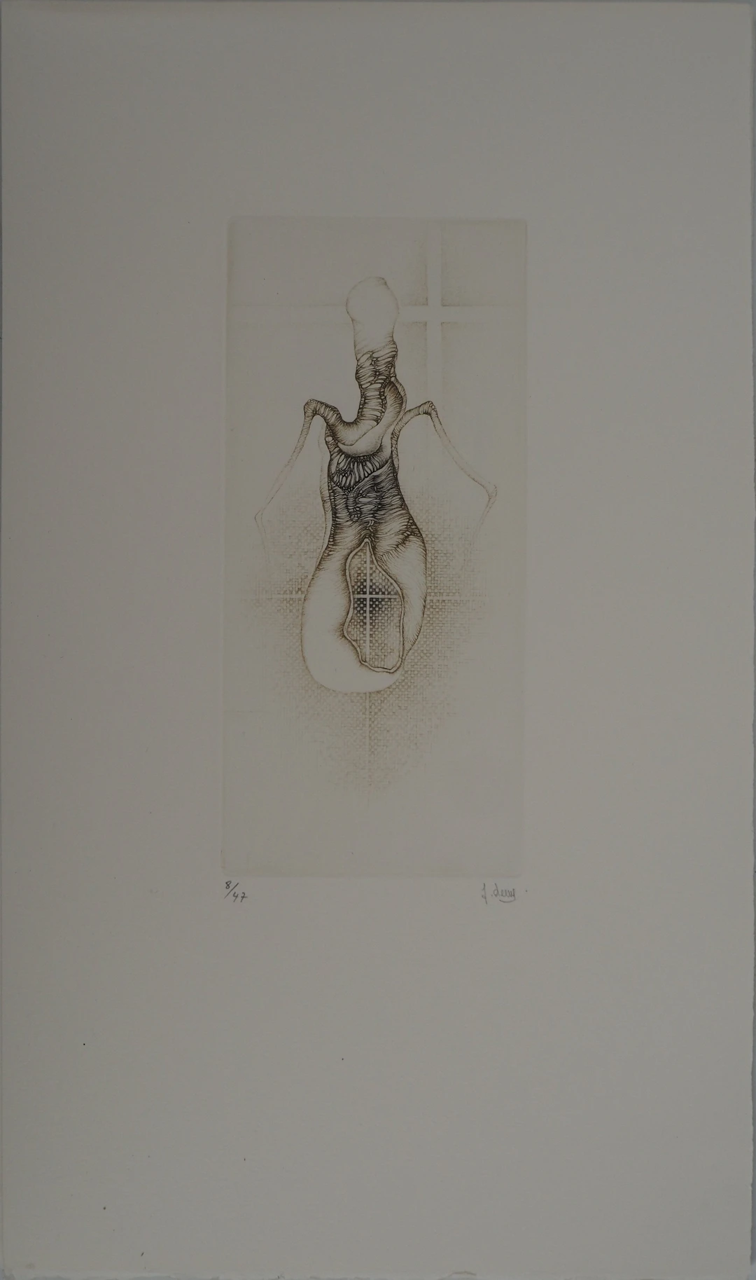 Fred DEUX : Le bourgeonnement, Gravure originale signée