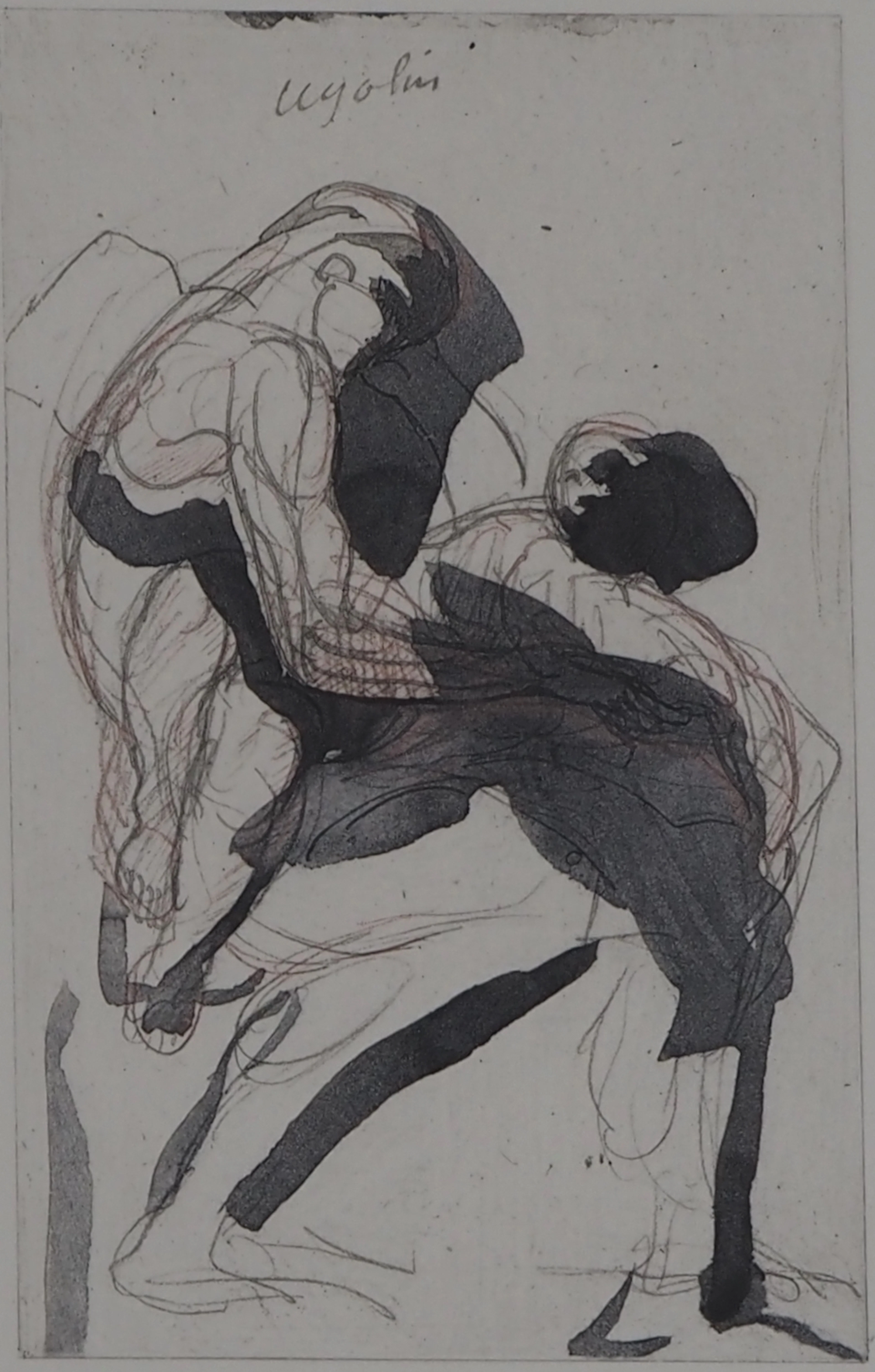Auguste RODIN : Etude du mouvement, Gravure