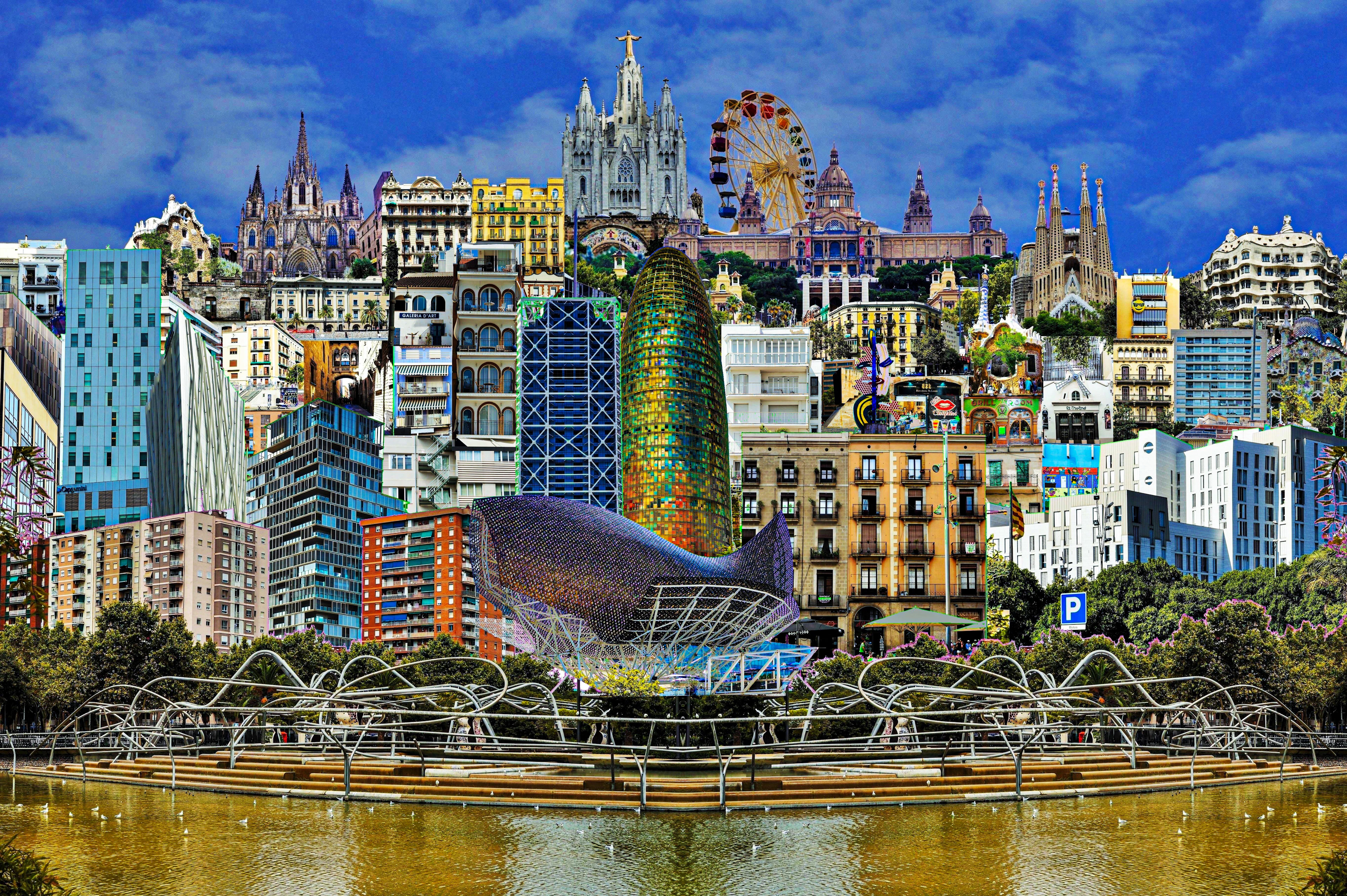 Gaudi .C - La-barceloneta-city, 2018 -