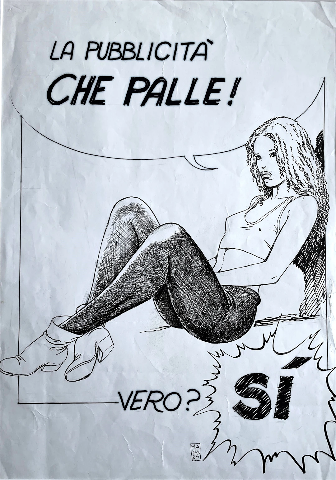 Milo MANARA – Dessin original signé
