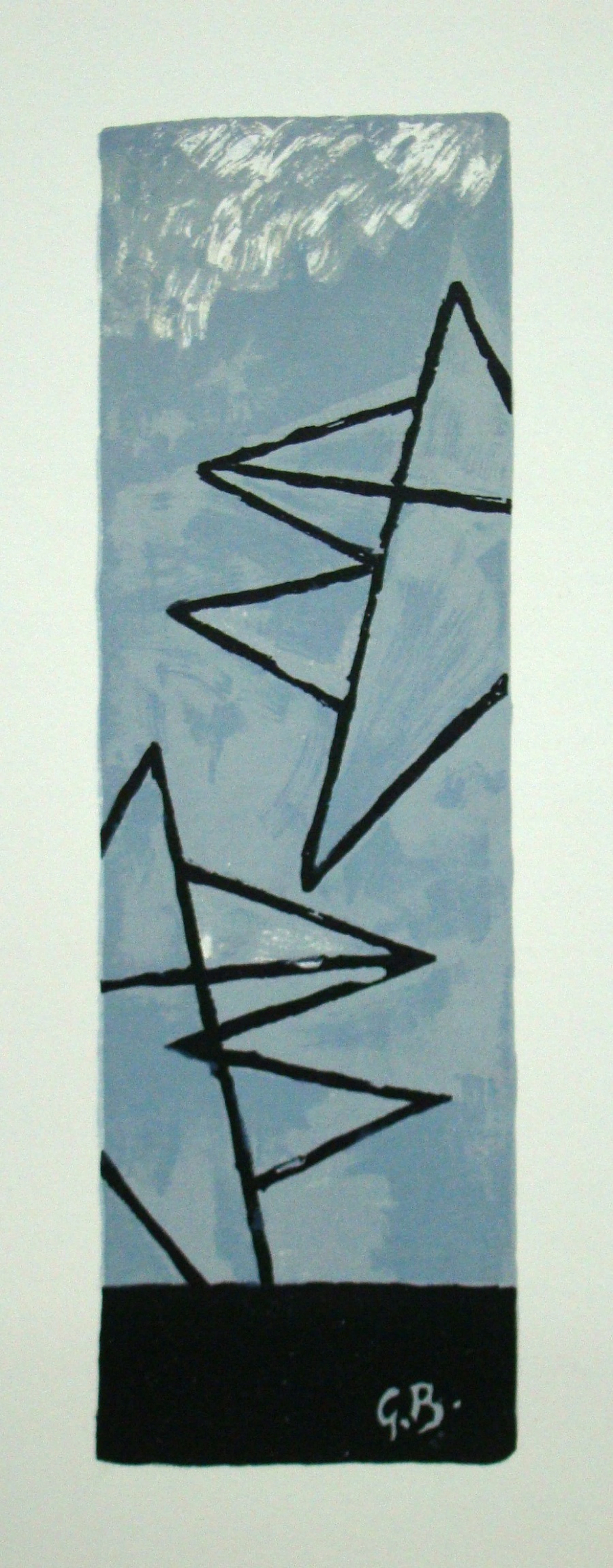 Georges BRAQUE - Ciel gris I., 1959 - Lithographie originale signée